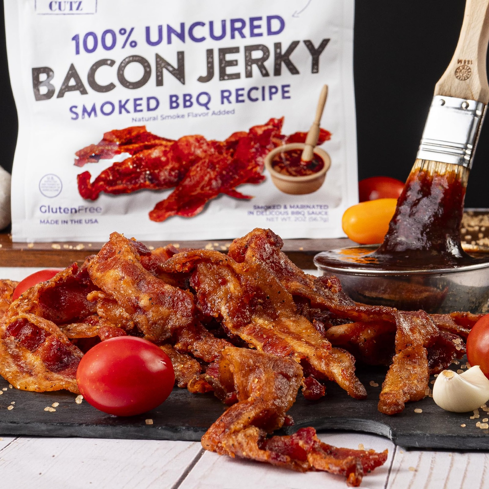 Bacon Jerky Variety Pack | 5 Flavors & Up to 24g Protein Per Bag | Fully Cook…