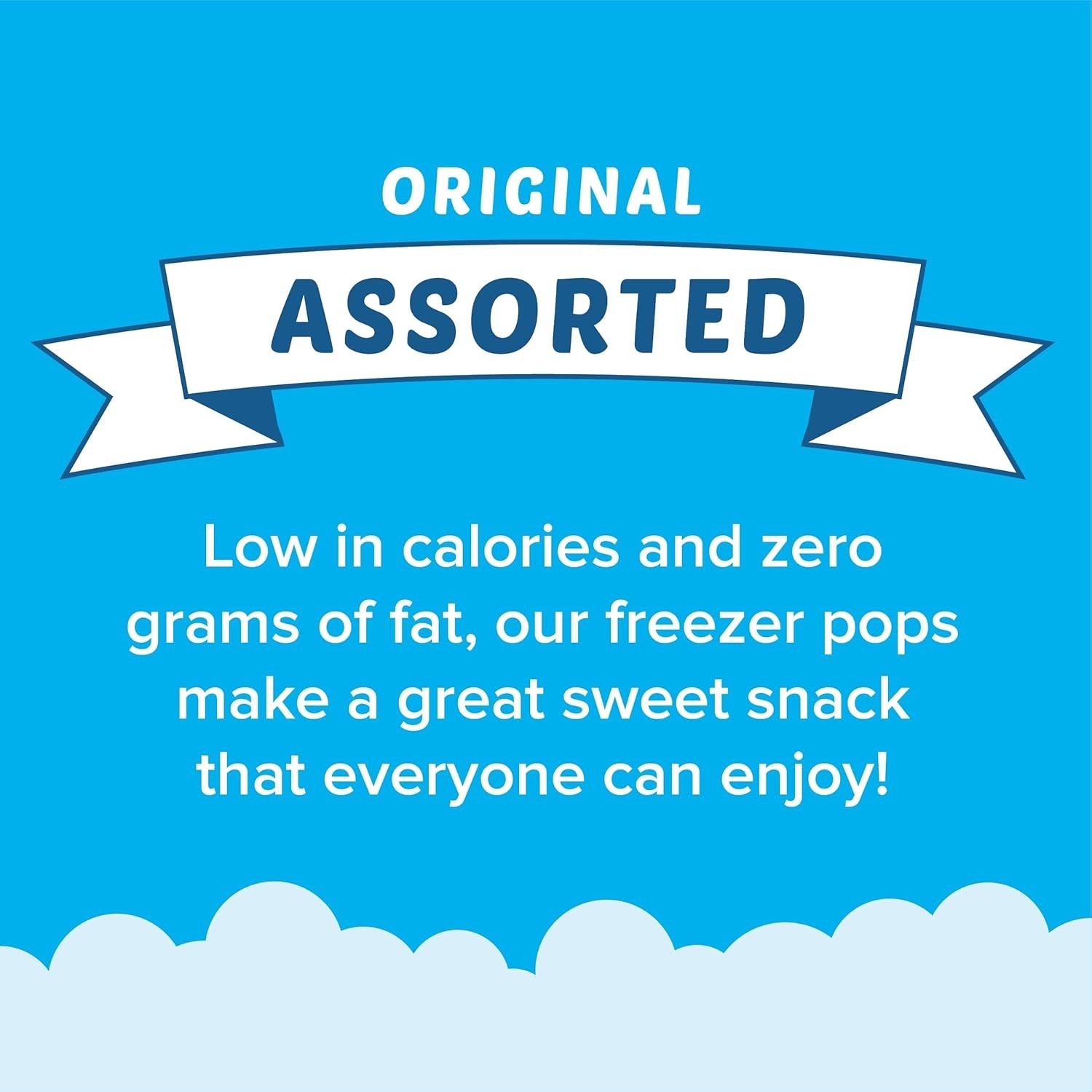 Assorted 6 Fruity Flavors Ice Pops 1.5 oz 100 count Fast Shipping