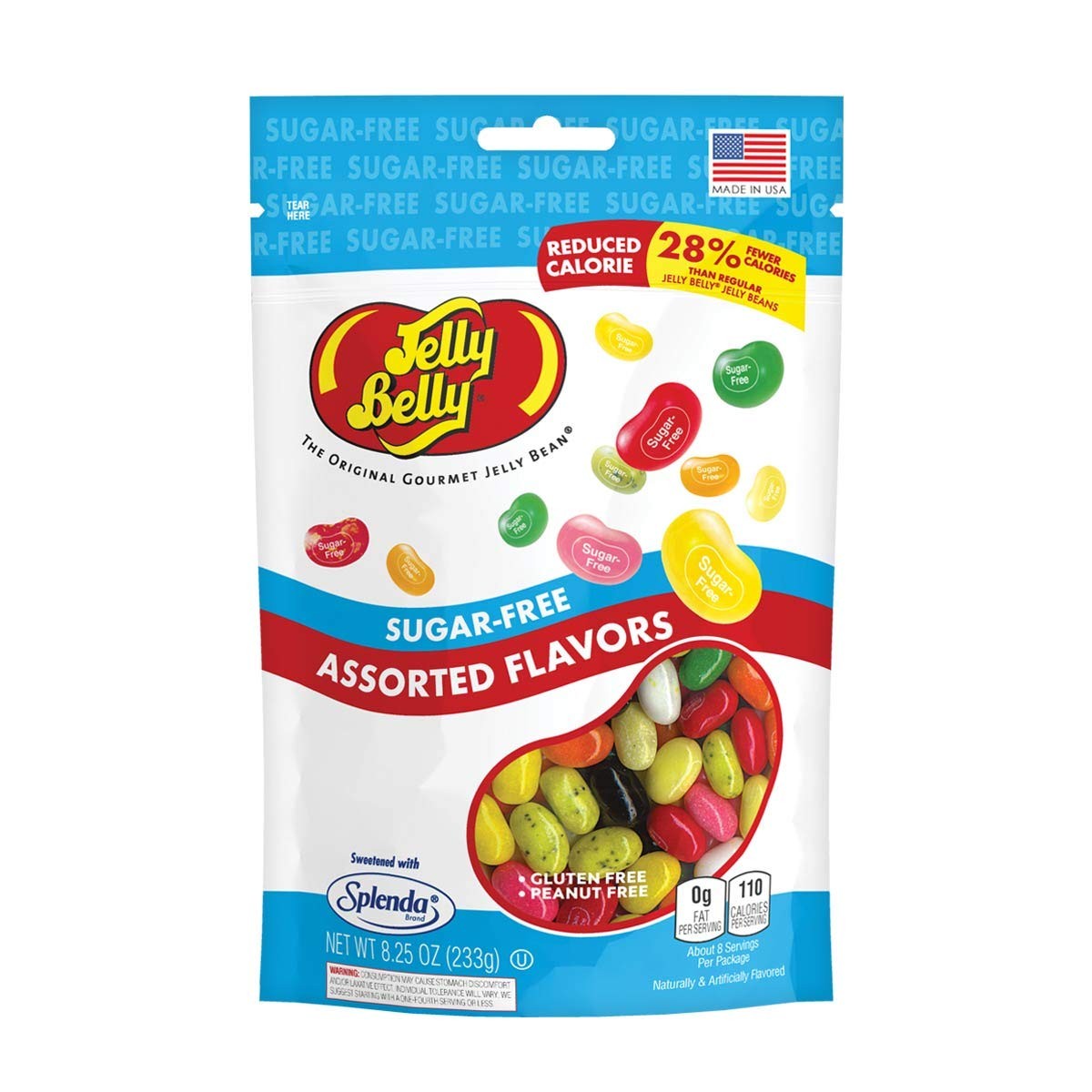 Jelly Belly Sugar Free – 8.25 oz Bag – Official, Genuine, Straight