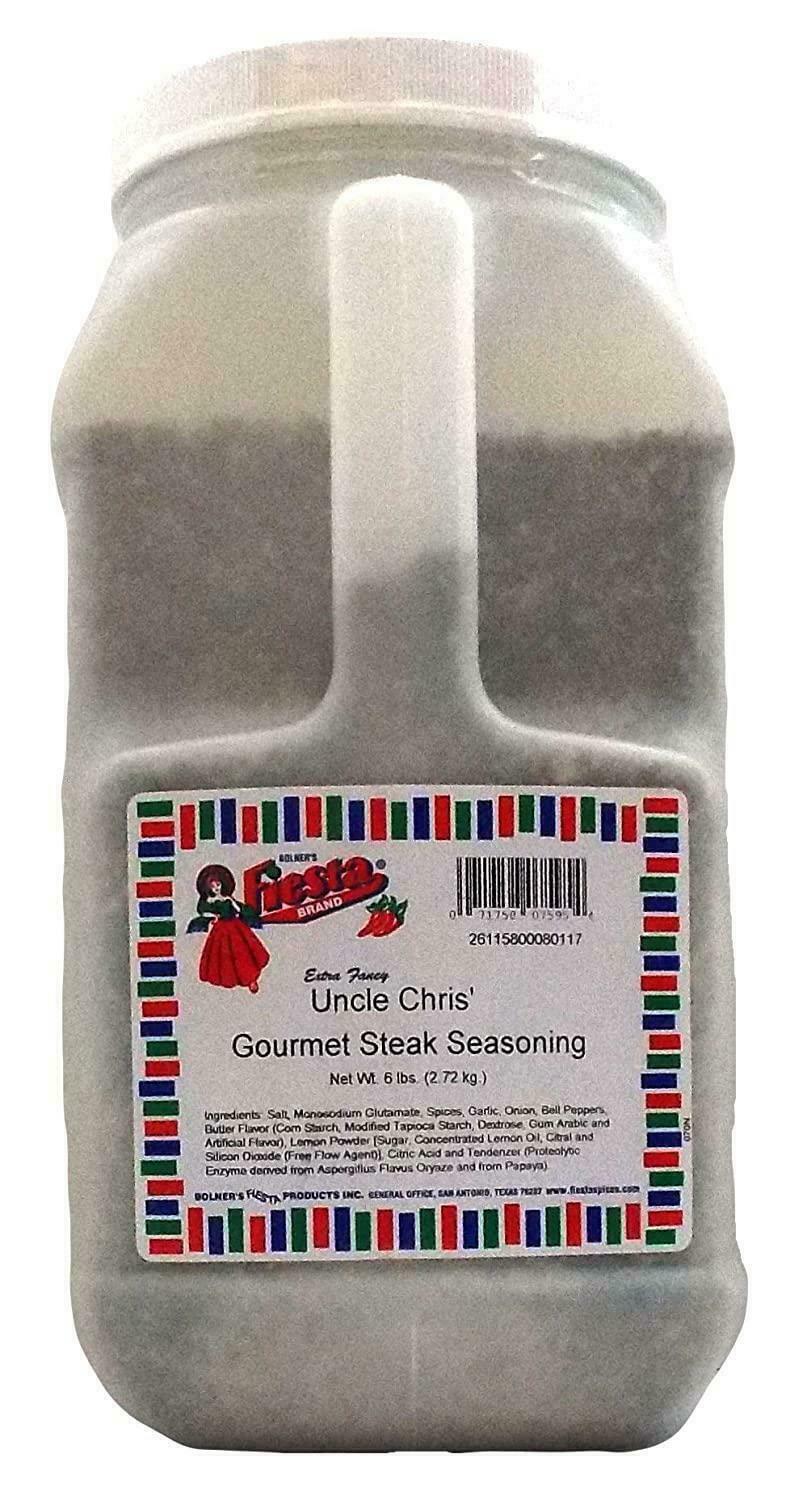 Bolner’s Fiesta Extra Fancy Uncle Chris’ Gourmet Steak Seasoning, 6 Lb.