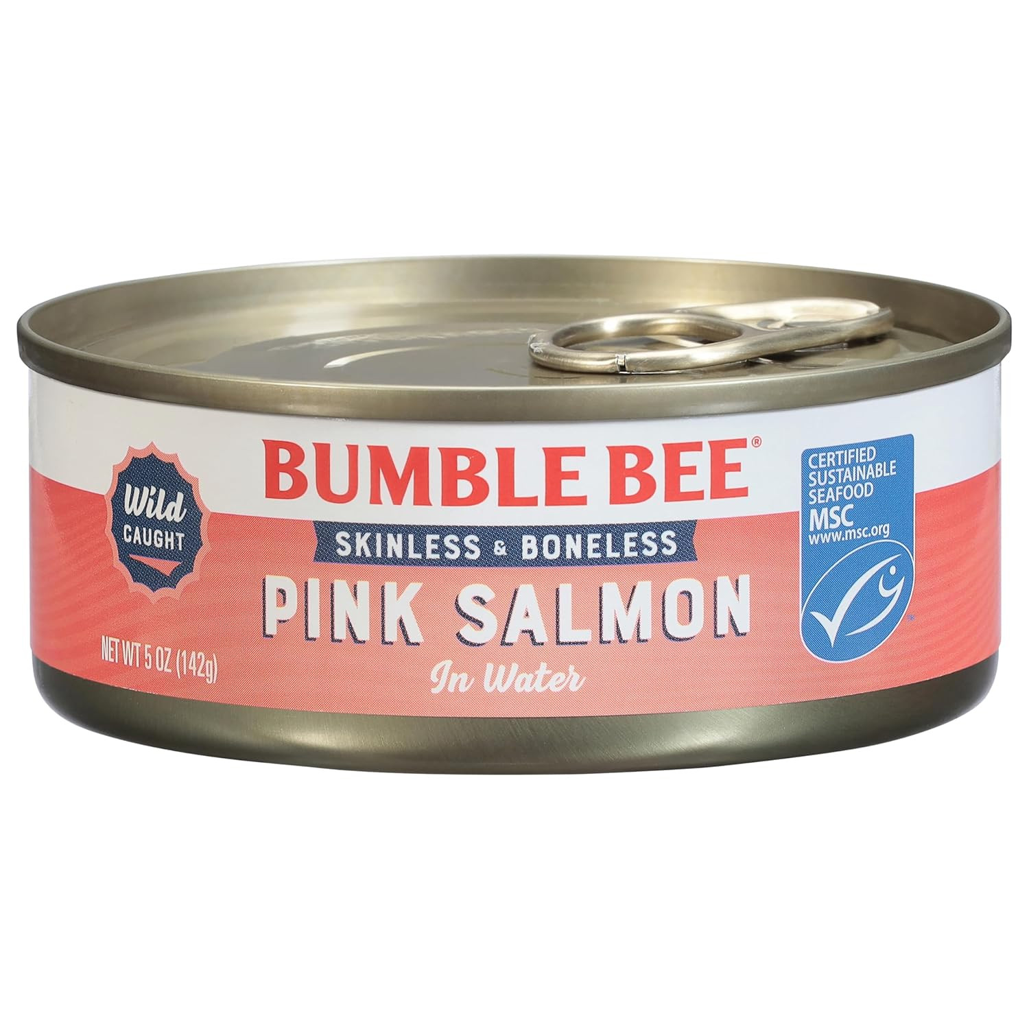 Skinless & Boneless Canned Pink Salmon in Water, 5 Oz Can – Premium Wild Caught