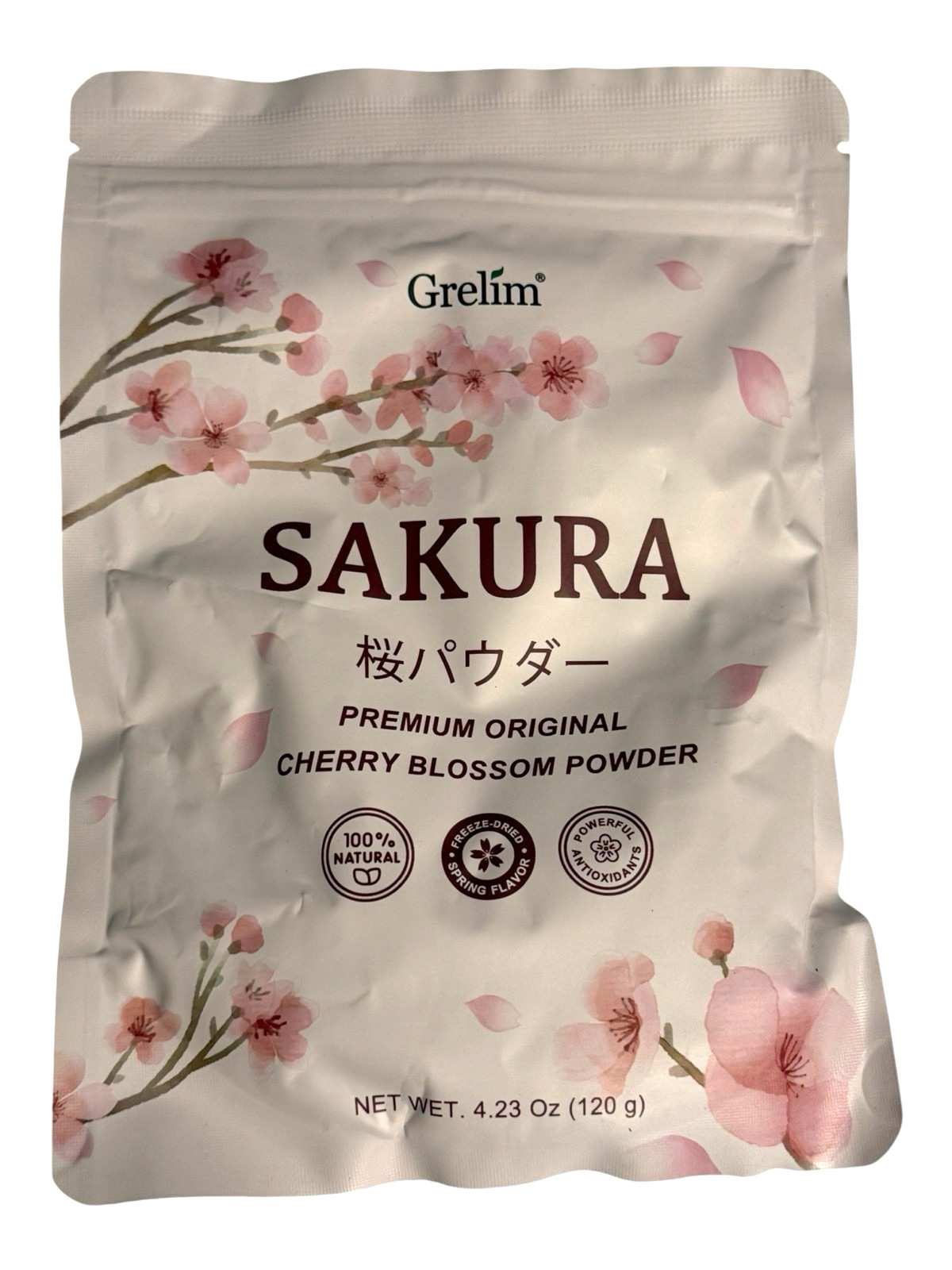Grelim Sakura Premium Original Cherry Blossom 4.23 oz Powder (Japan) – Ex: 12/27