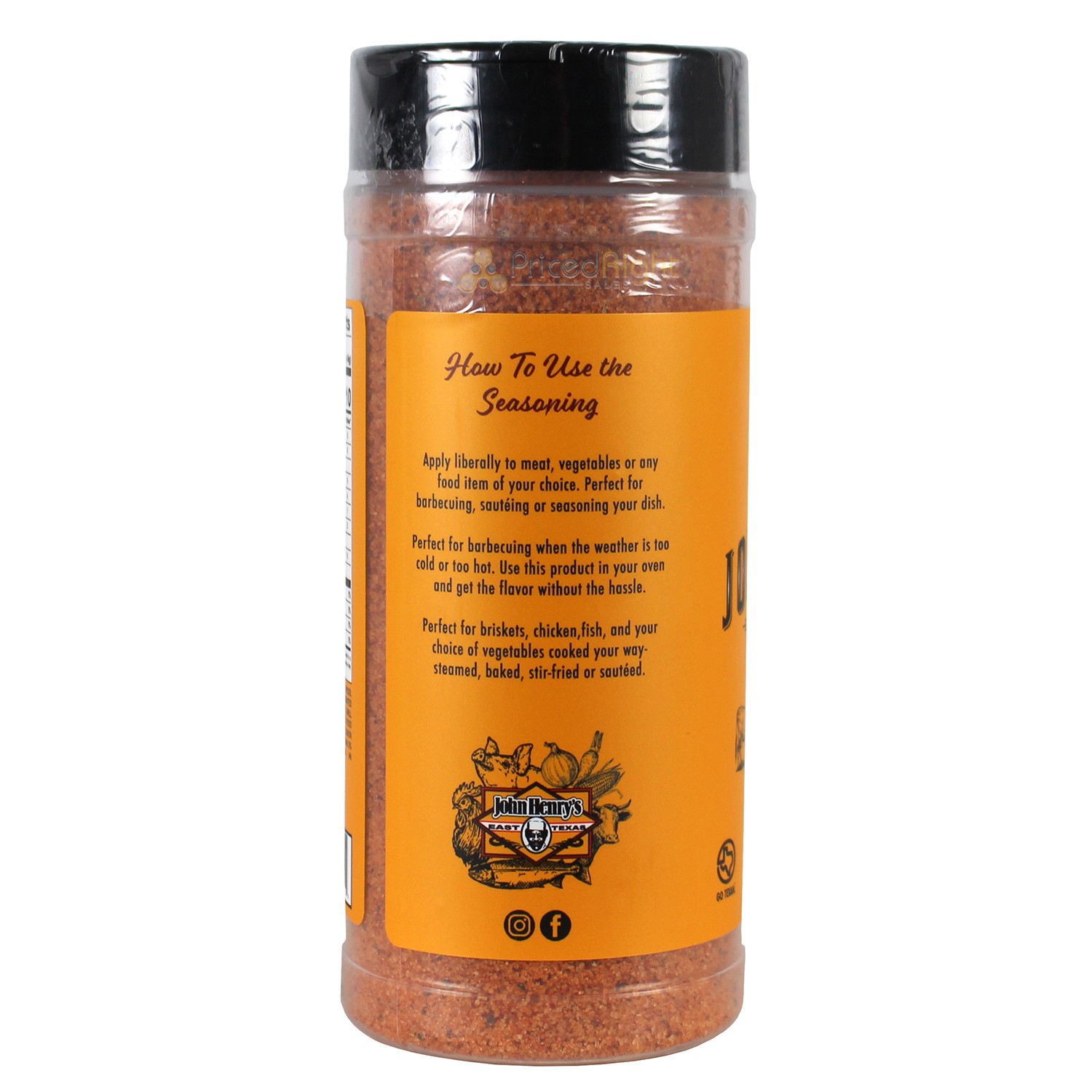 John Henry’s Store Pecan Rub Seasoning 11.5 Oz Bottle All Purpose 55112