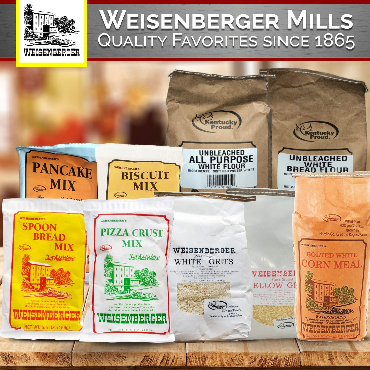 Weisenberger Stone Ground Grits, Yellow – Authentic, Old Fashioned, Southern …