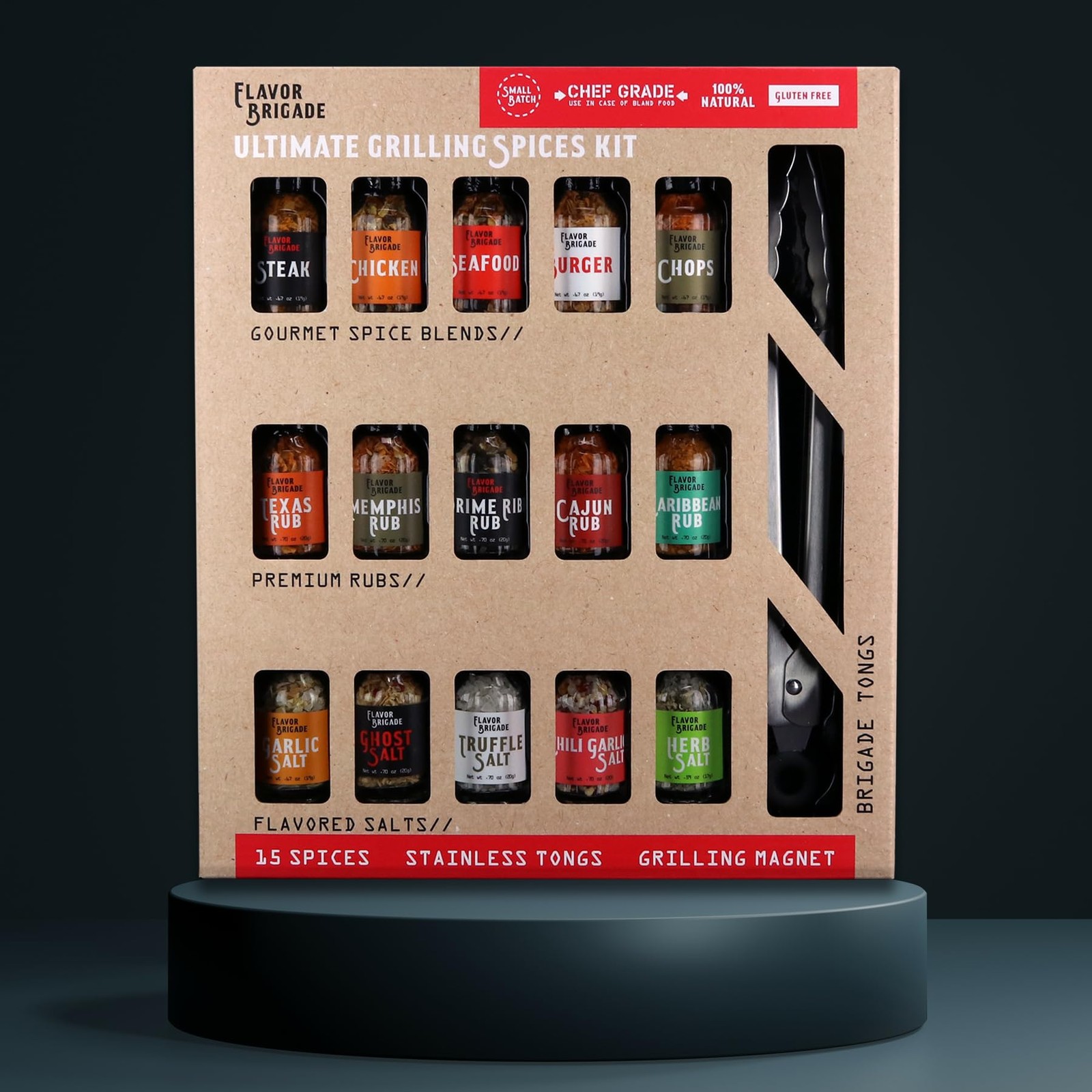 Ultimate Grilling Gift for Men BBQ Accessories Gourmet Spice Blends & Seaso…