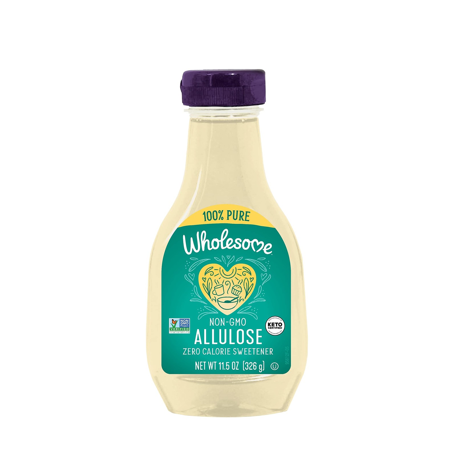 Wholesome Allulose Syrup, 11.5-Ounce Bottle, Zero Calorie Sugar Substitute, Non