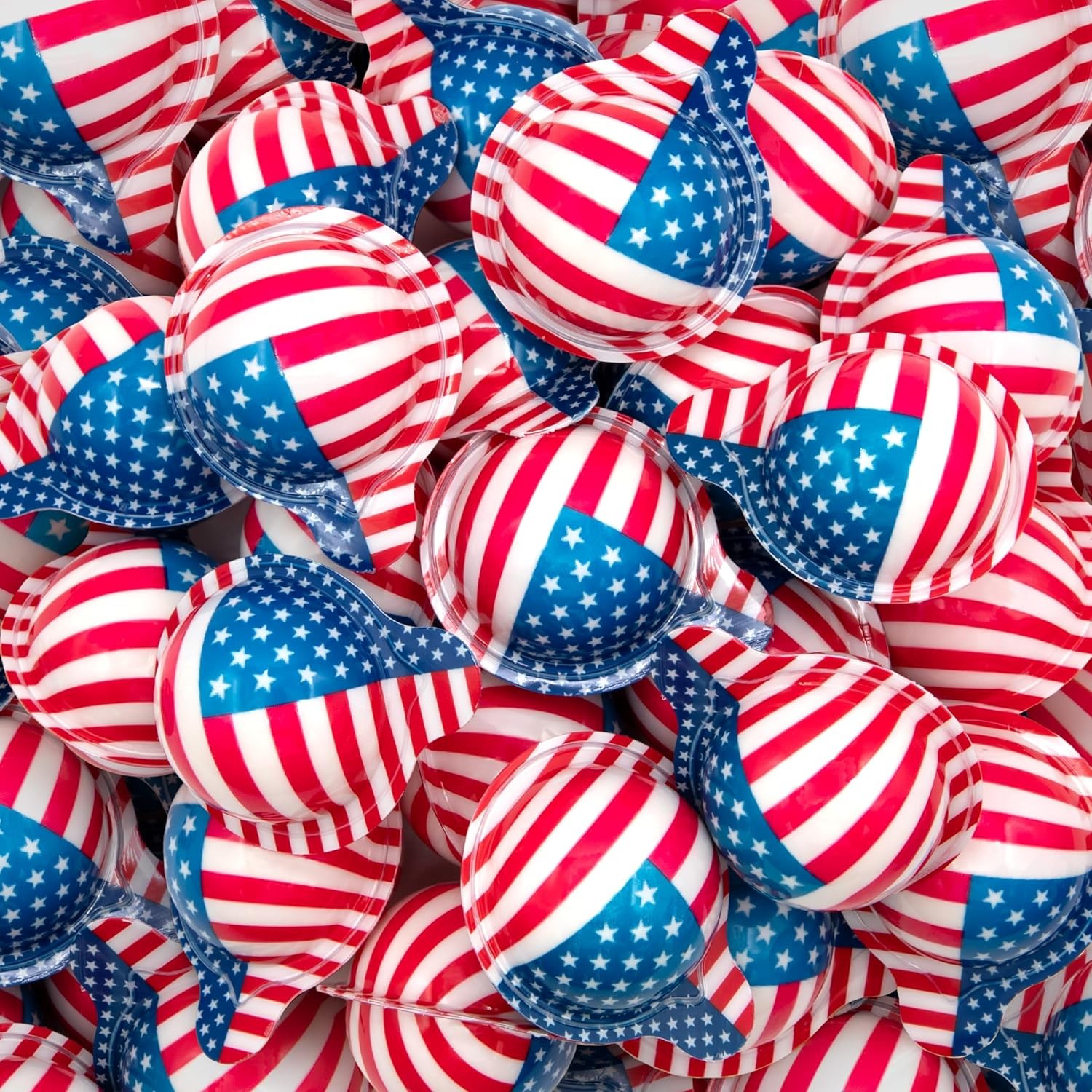 Patriotic Candy – Gummy Balls – 30 Count – 19 Oz Jar – 4th of July Candy