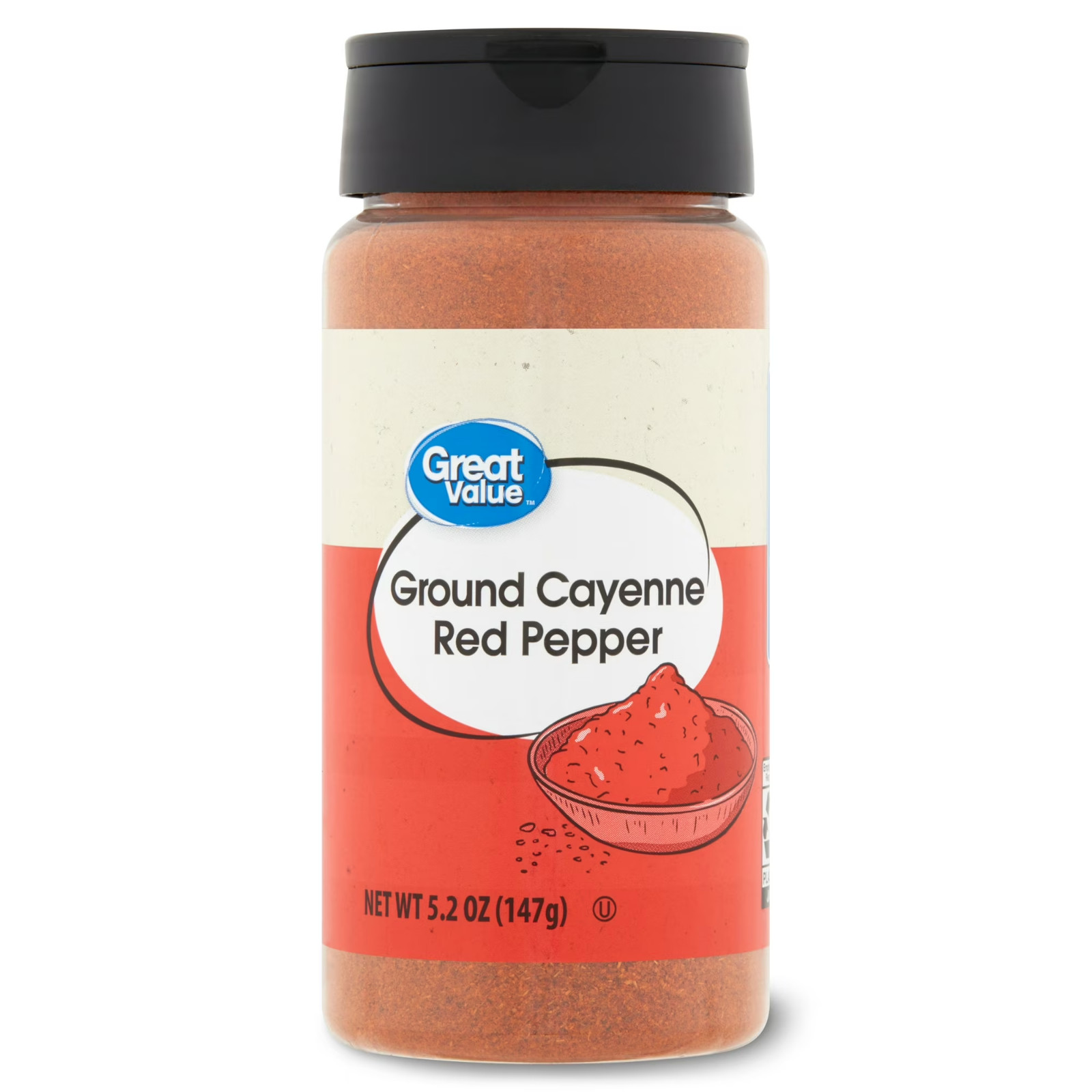 Great Value Ground Cayenne Red Pepper, 5.2 oz Container