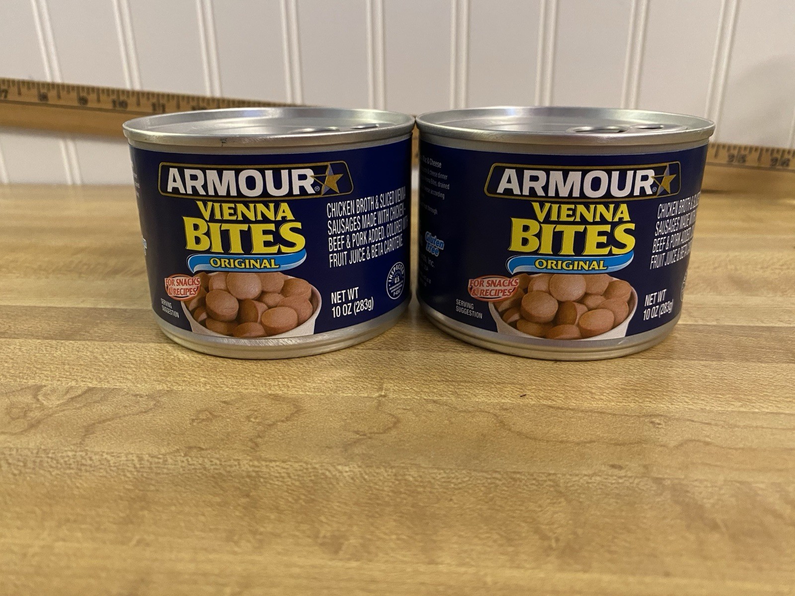 Four Cans of Armour Star Original Vienna Bites, Canned Sausage, 10 OZ Ea. Can