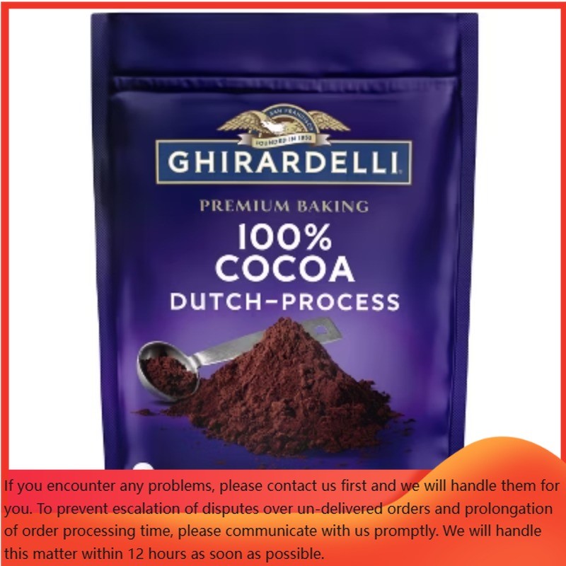 Ghirardelli Premium Baking 100% Cocoa Dutch Process Unsweetened Cocoa Powder 8oz