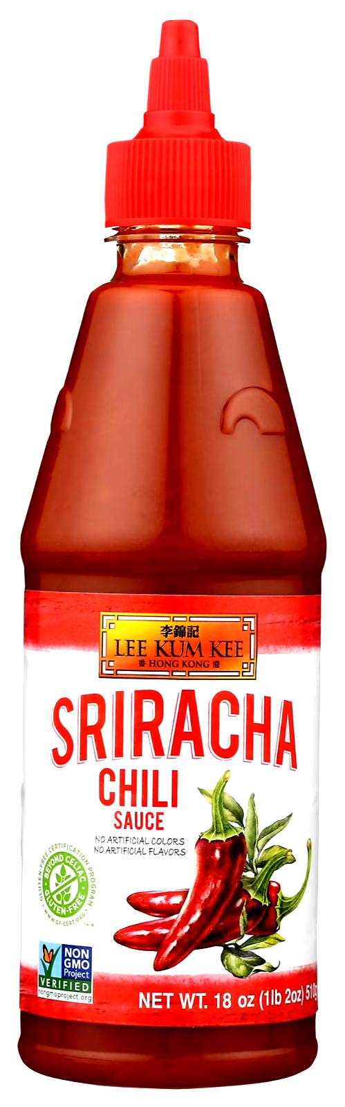 Lee Kum Kee Sriracha Chili Sauce 18 oz ( Pack of 6 )~Product of USA~06/2026