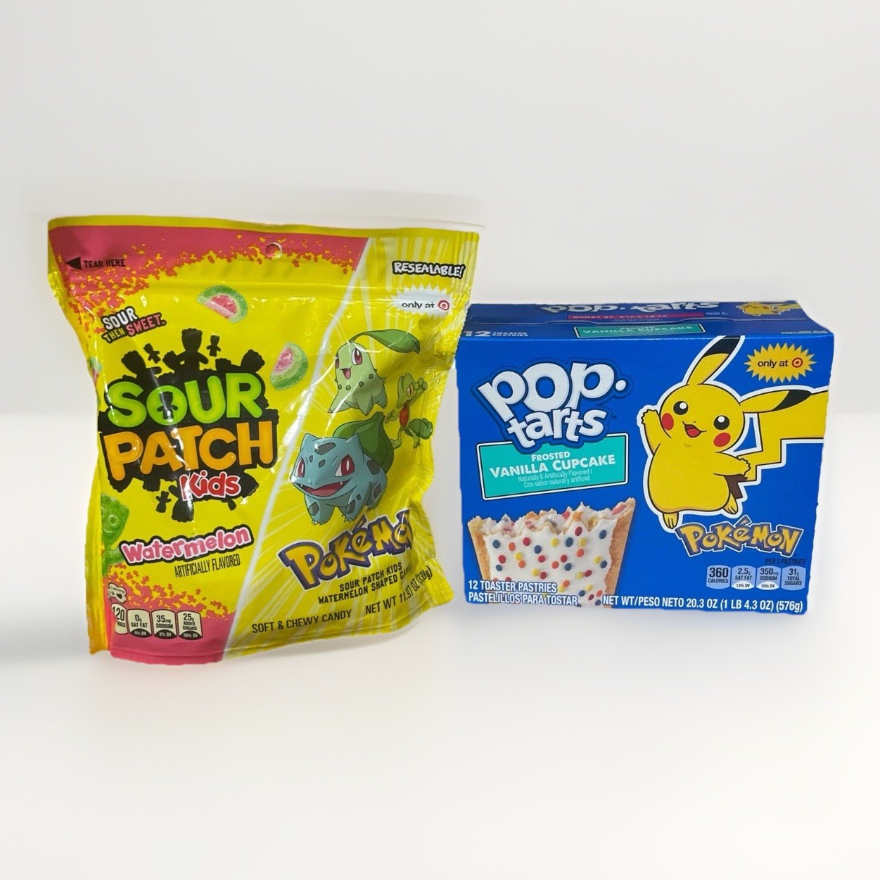 Pokemon Target Exclusive Food Bundle Sour Patch Kids Watermelon Pop Tarts Sealed