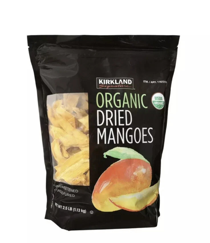 Kirkland Signature Organic Dried Mangoes 40 OZ Kosher Club Size