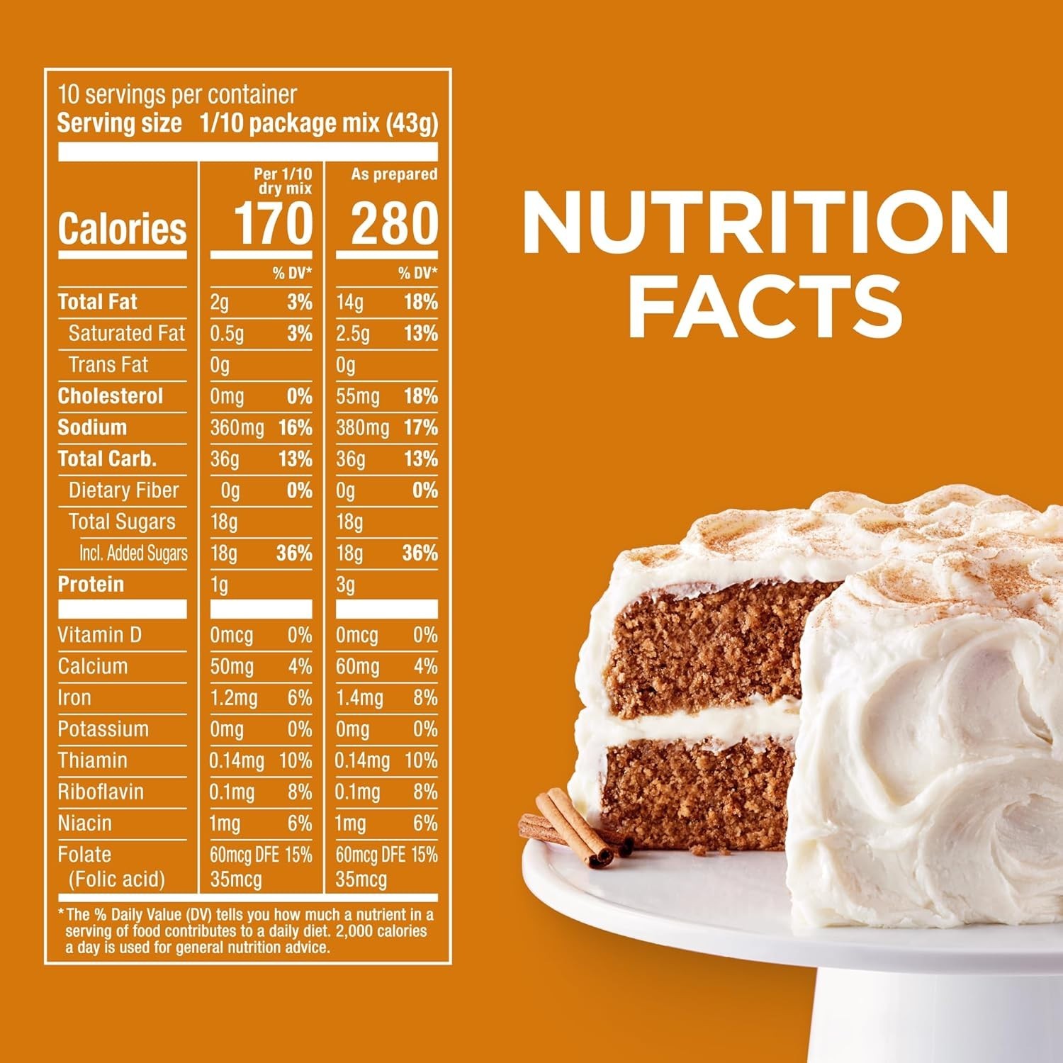 Duncan Hines Signature Perfectly Moist Spice Cake Mix, 15.25 oz, Pack of 2