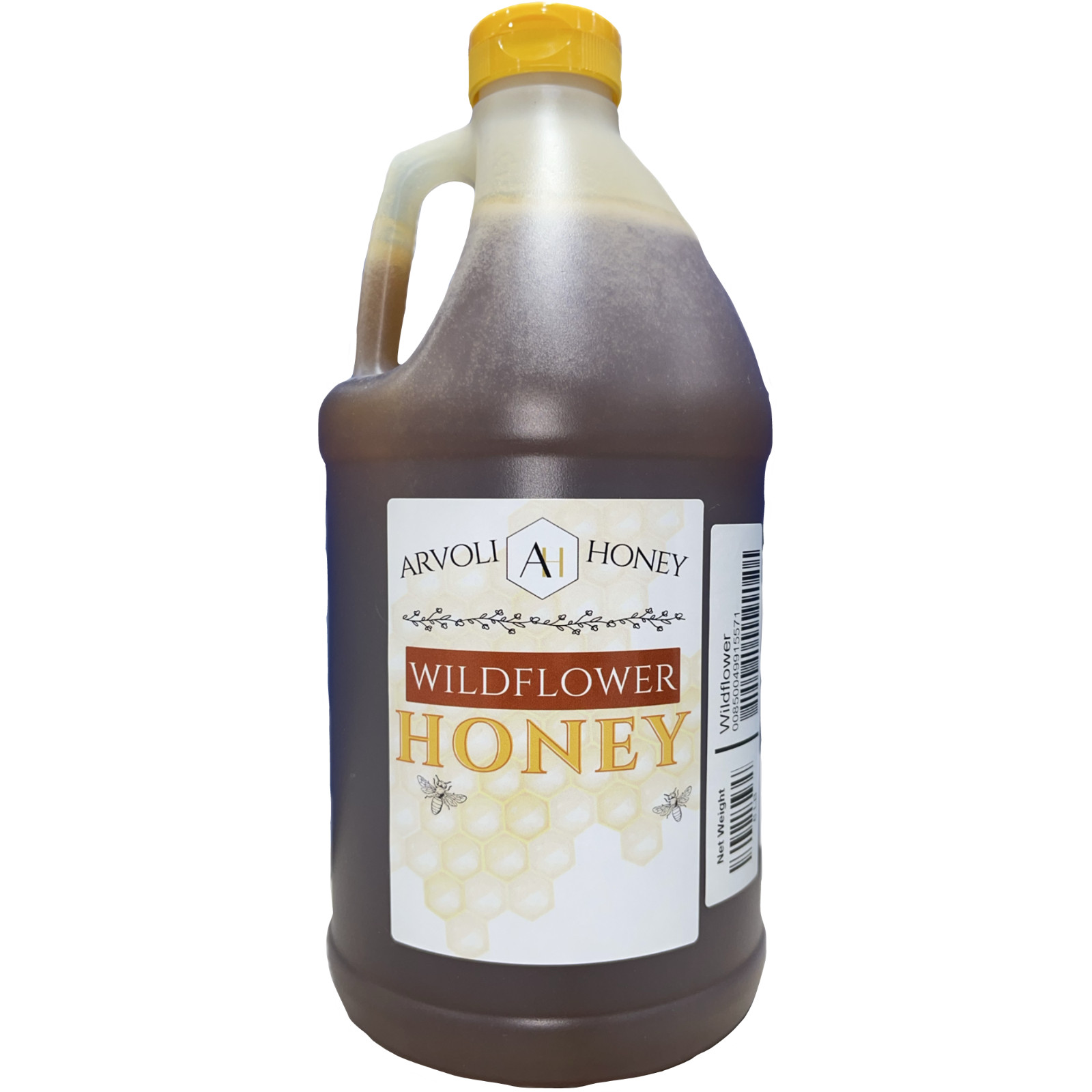 6 lbs of PURE Unfiltered Bulk Raw Wildflower Honey Jug – Half Gallon of Honey