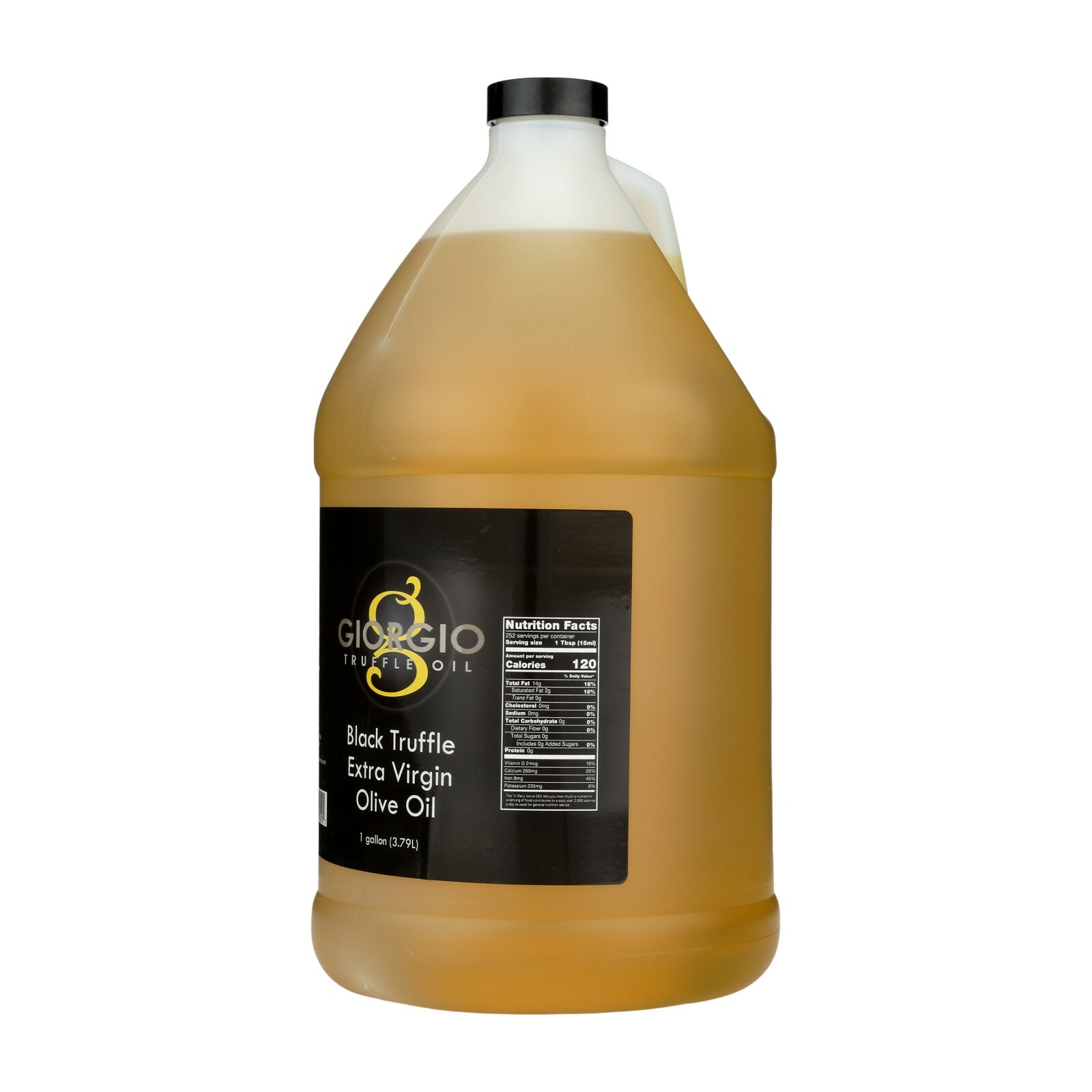 Black Truffle Extra Virgin Olive Oil 1 Gallon / 128oz Bulk Food Service