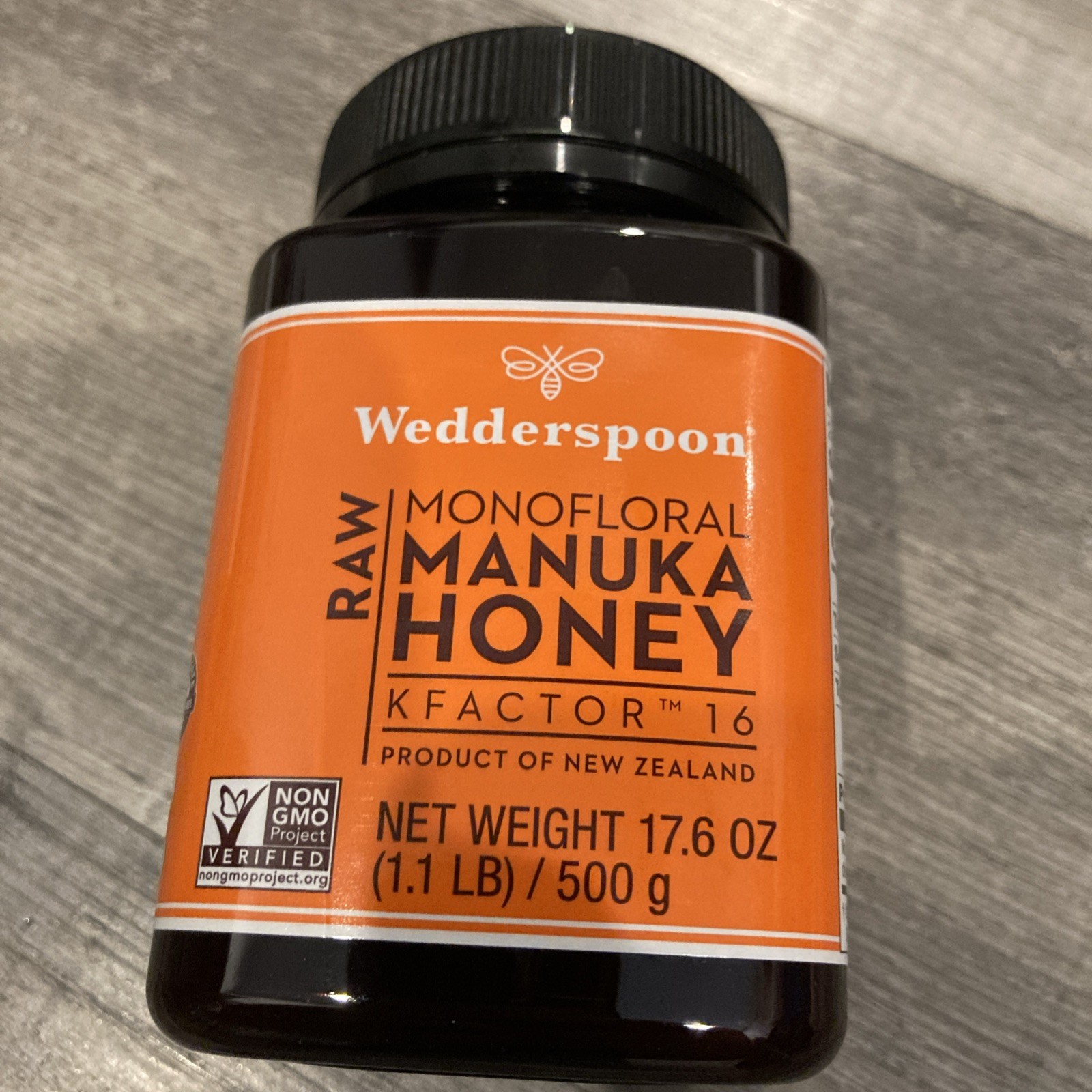 MANUKA HONEY WEDDERSPOON NEW ZEALAND RAW KFACTOR 16 + 1.1lb 500g