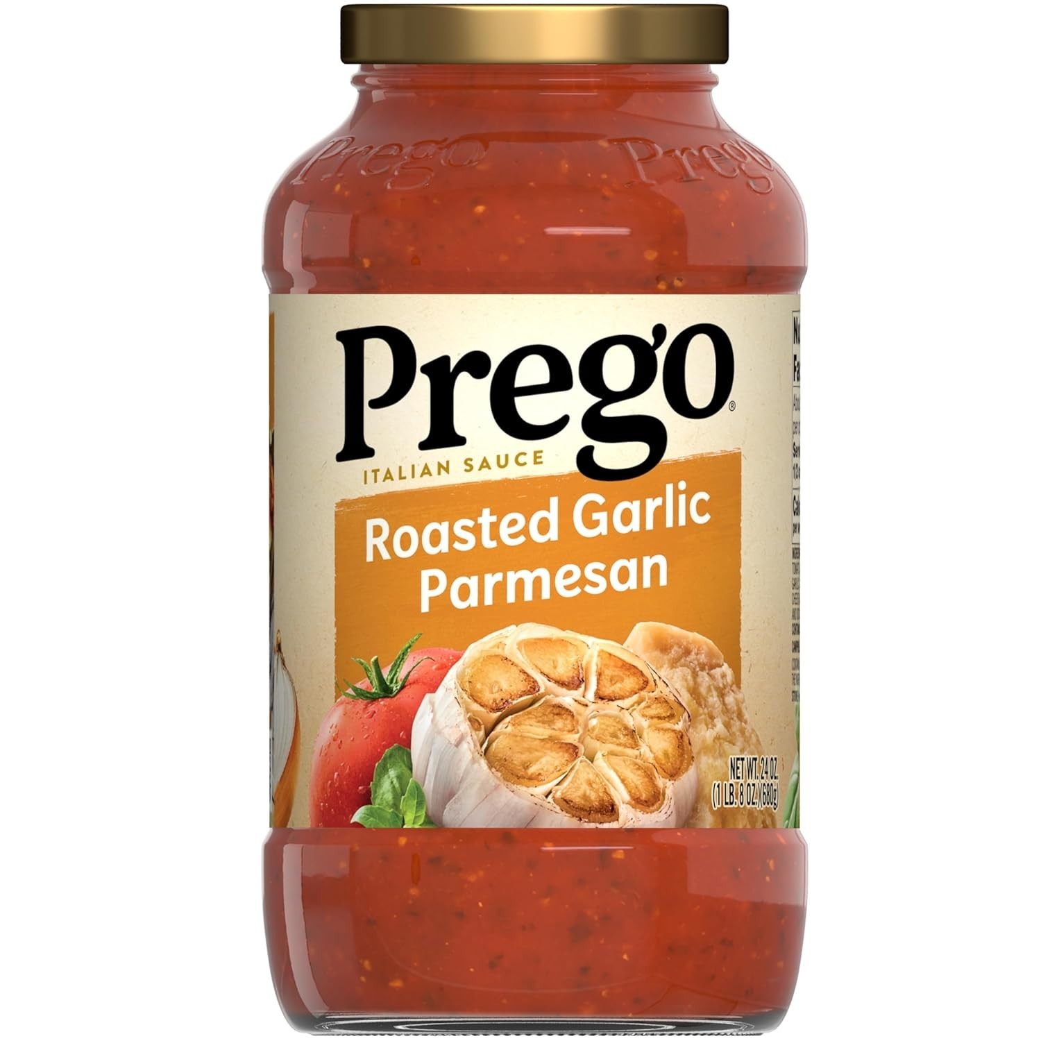 Rich & Thick Italian Tomato Sauce with Roasted Garlic and Parmesan – 24 oz