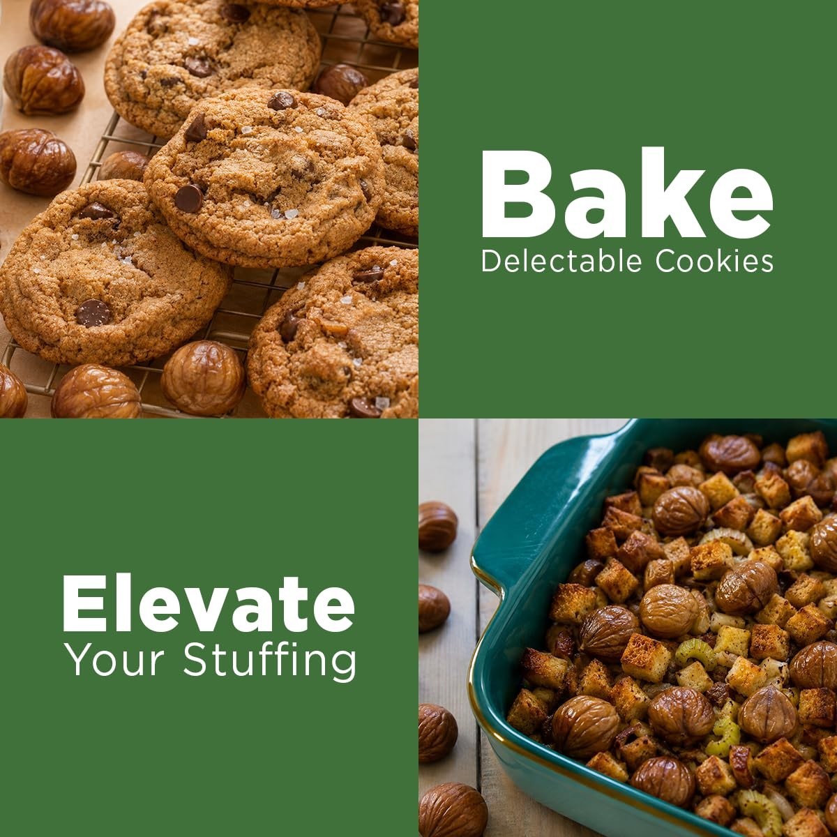 Shelled Roasted Chestnuts 6 Pack Vegan Gluten Free Snack Bags