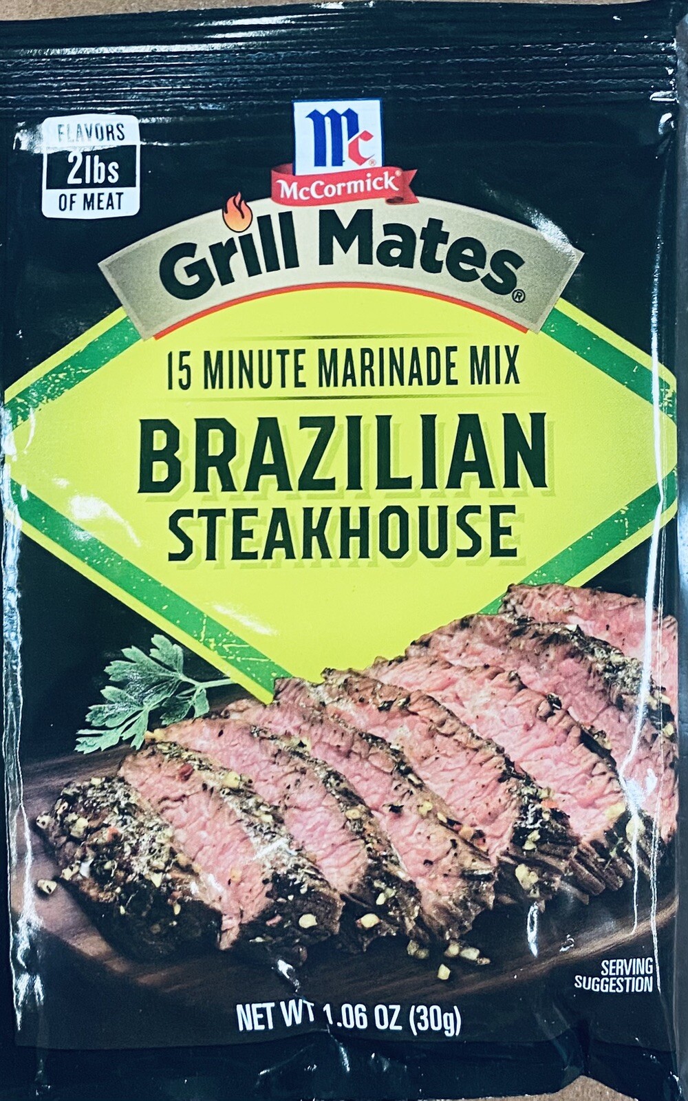McCormick Grill Mates BRAZILIAN STEAKHOUSE 15 Minute Marinade Mix 1.06 oz