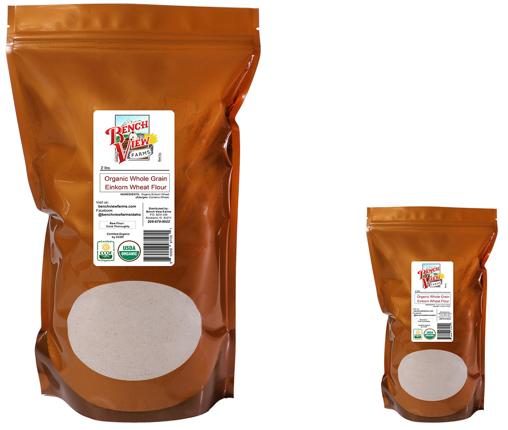 Organic Stone Ground Whole Wheat Einkorn Flour – 2lbs (Pack of 2)