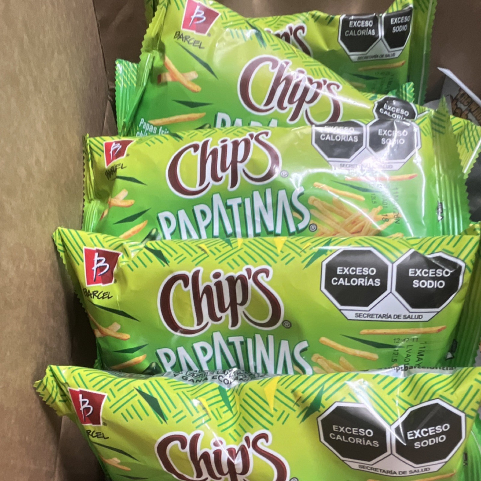 Barcel Papatinas Potato Chips 10 pack Snack Pantry