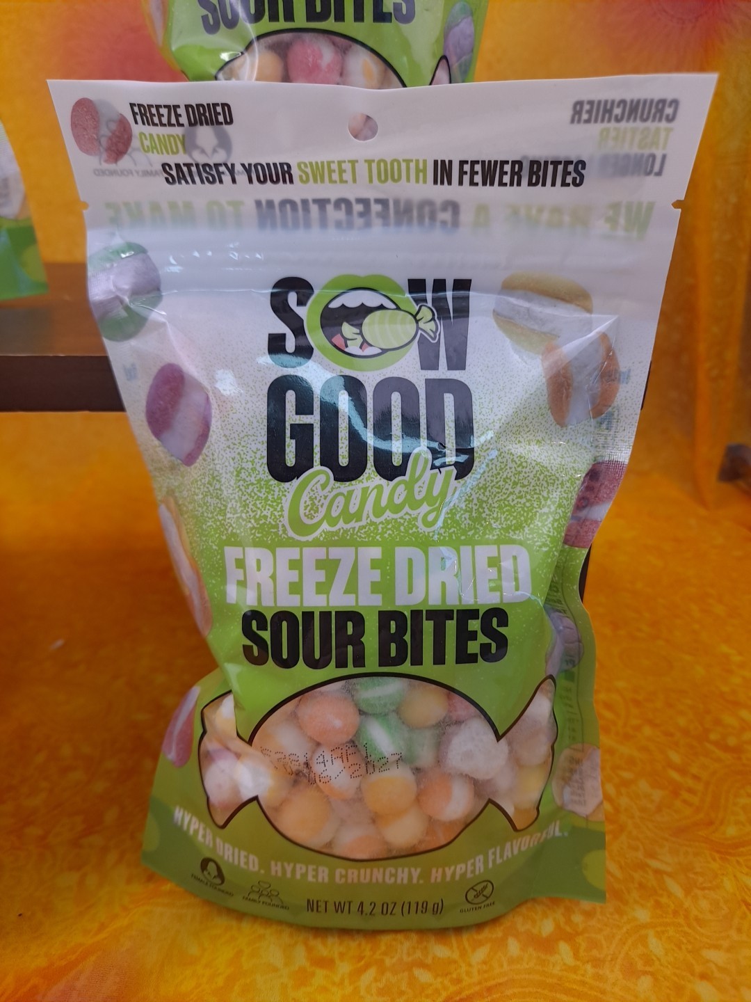 Sow Good Freeze Dried Candy, Sour Bites, 4.2oz. Bulk, Lot BB: 10/2027 Pack Of 4