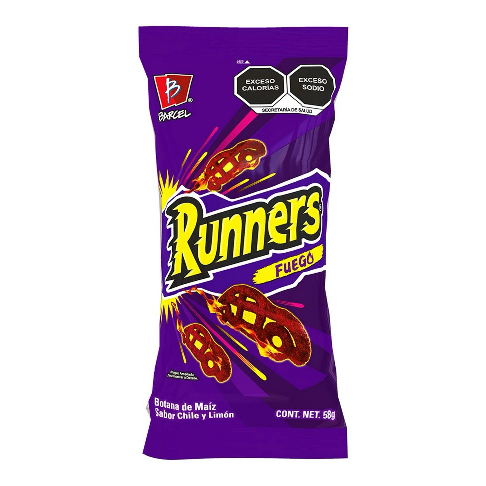 5X RUNNERS FUEGO – BARCEL MEXICANAS (5 Paquetes de 58g c/u)