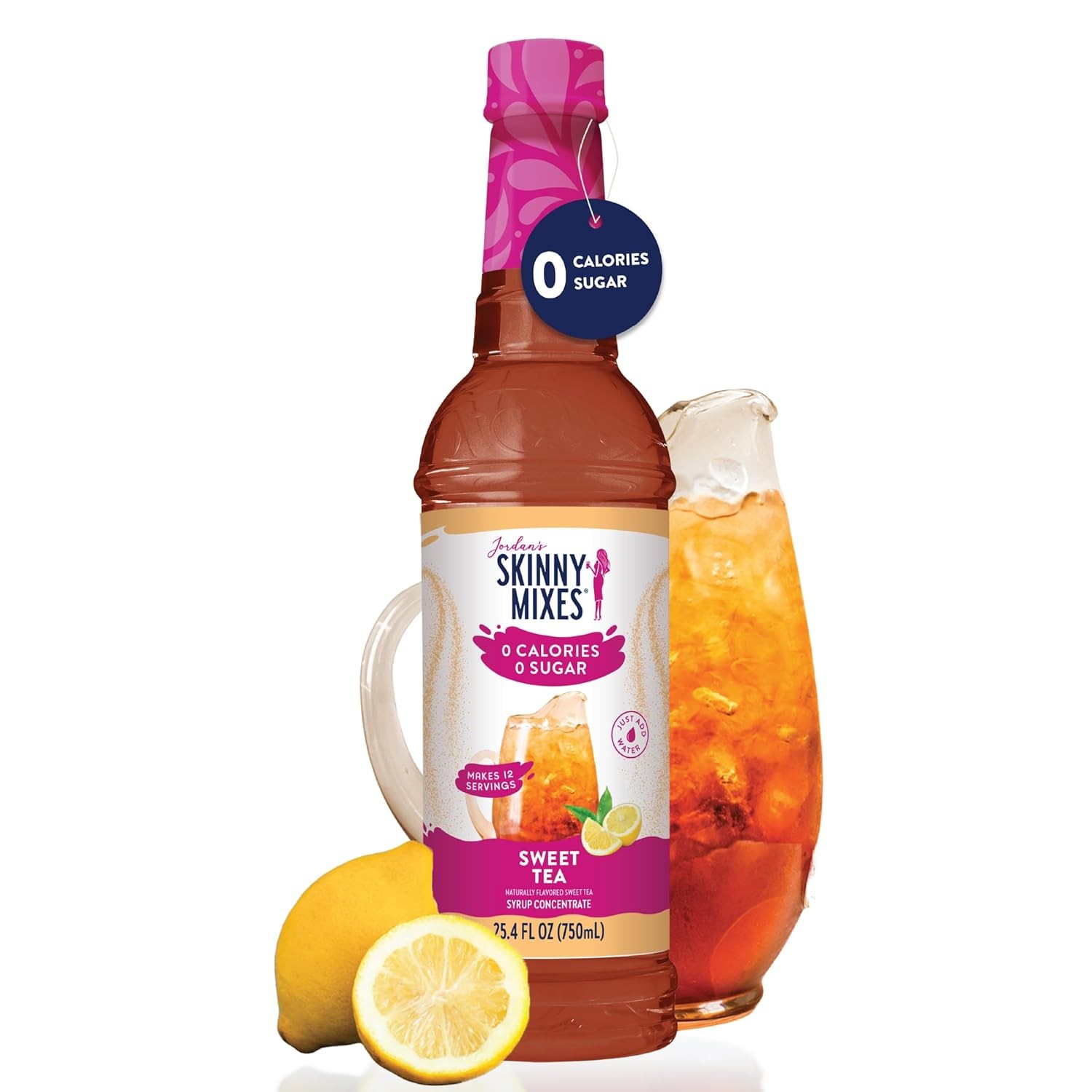 Jordan’s Skinny Mixes Sugar Free Syrup, Sweet Tea Flavor, Flavored Water…