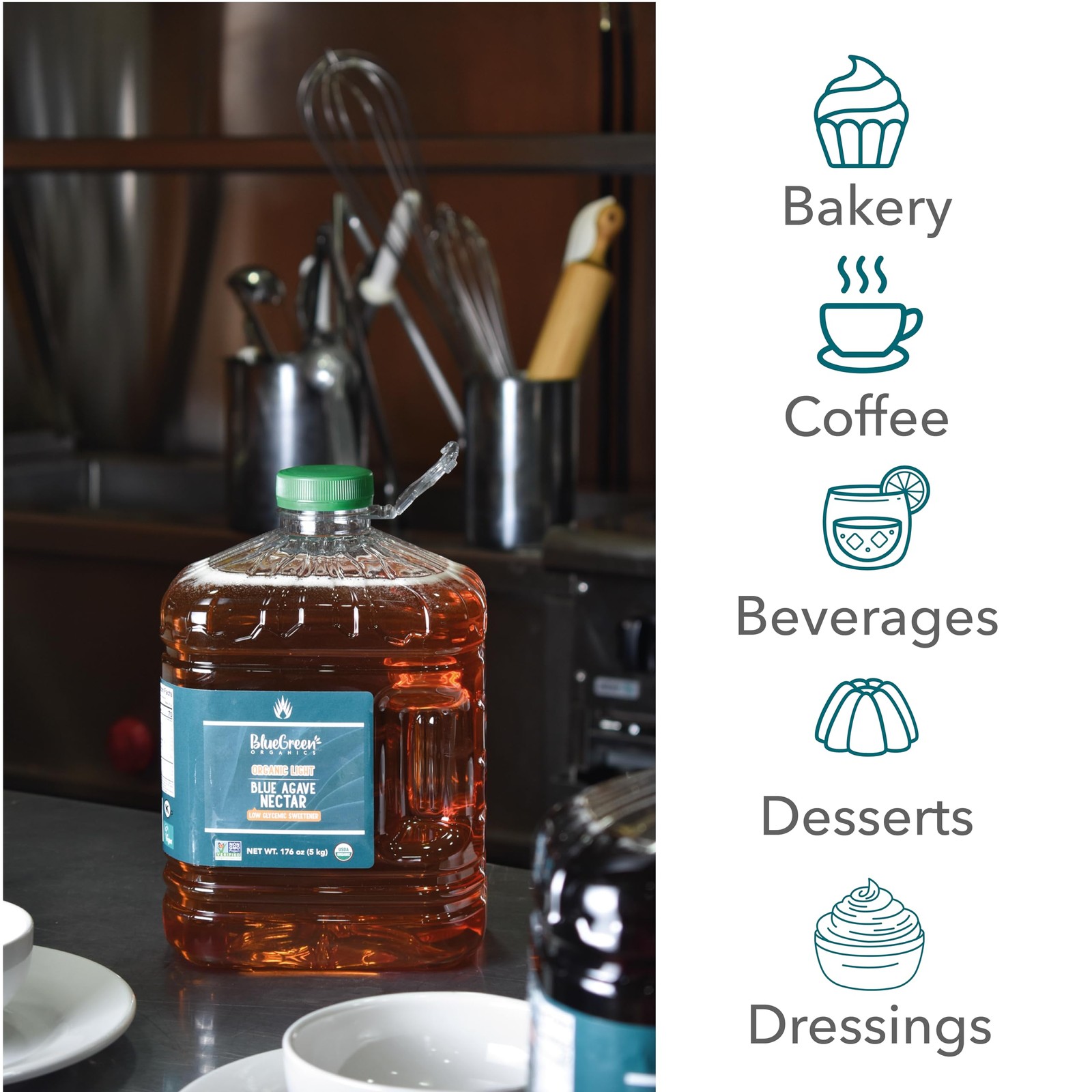 BLUE GREEN ORGANICS, Agave syrup, Gluten Free, Organic, Sweetener, teas,