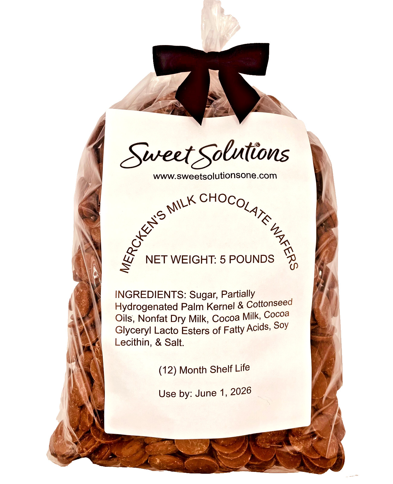 Mercken Milk Chocolate Wafers – 5 lb. bag