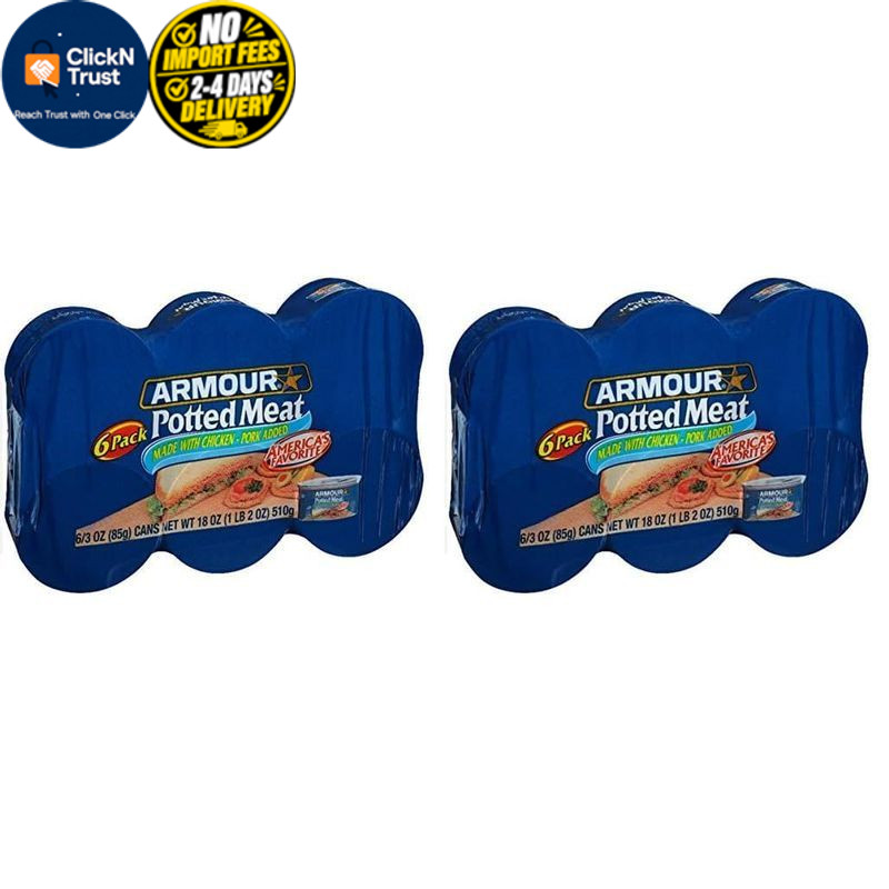 Armour Star Potted Meat, Ready to Eat Canned 10g 3 Ounce (Pack of 12)