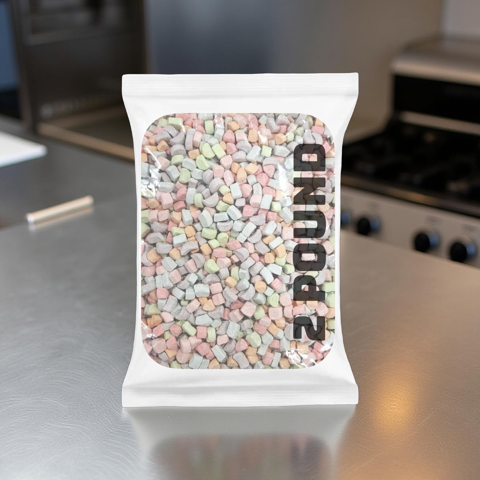 Dehydrated Rainbow Mashmallows Bulk Value Pack | 2 Pound Bag