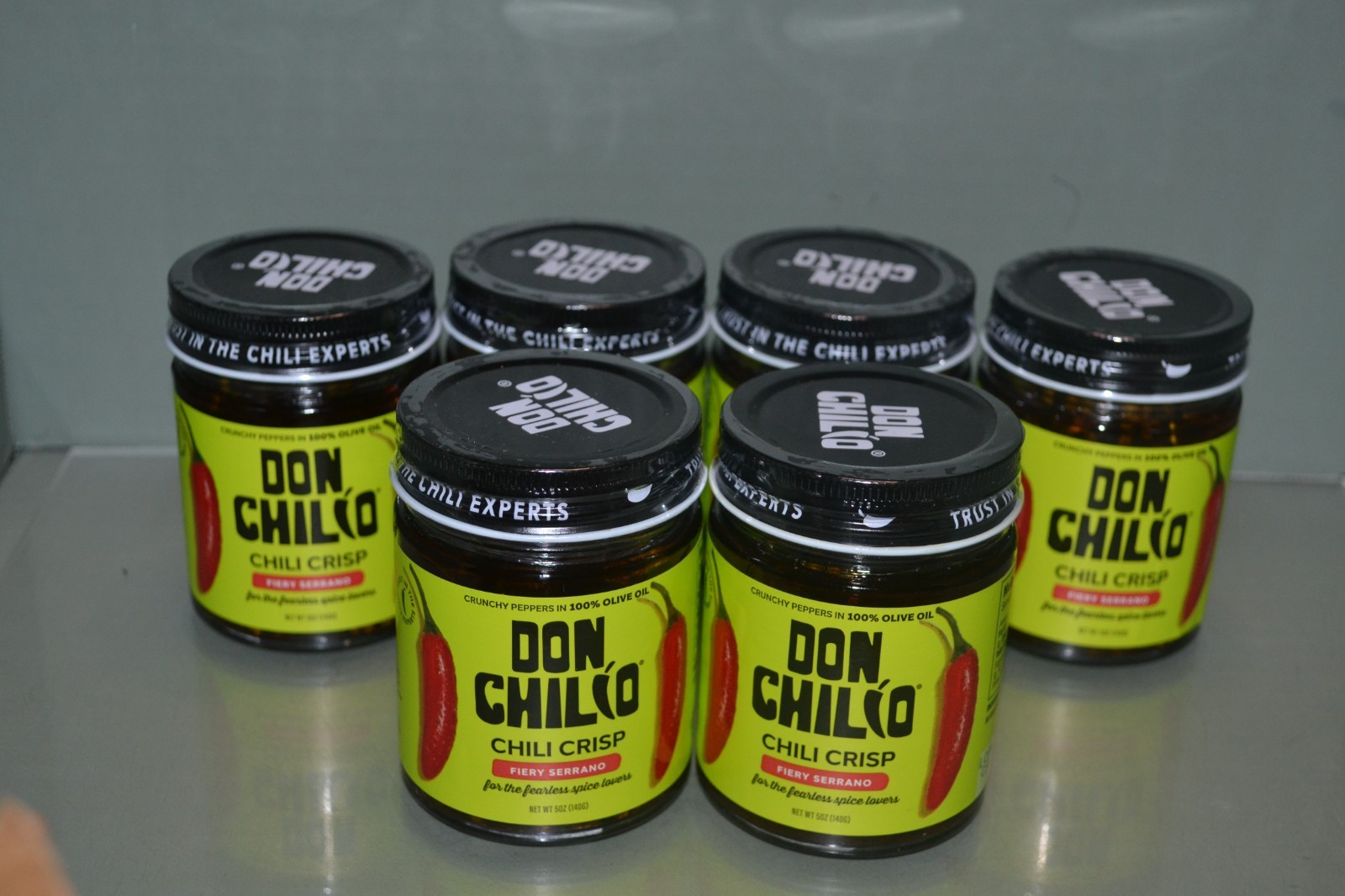 (6) Don Chilio Medium Heat Serrano Mexican Chile Crisp 5 oz Best By 08/2026