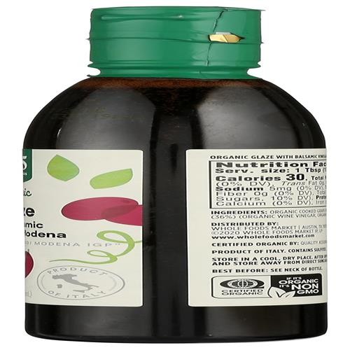 Whole Foods Market, Organic Balsamic Glaze, 8.45 Fz – Pack Of 2
