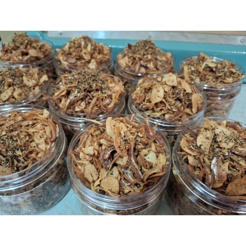 SIDE MEALS CRUNCHY GINGER, GARLIC, ANCHOVIES, BLACK PAPPER, Conserve 1 set in 3
