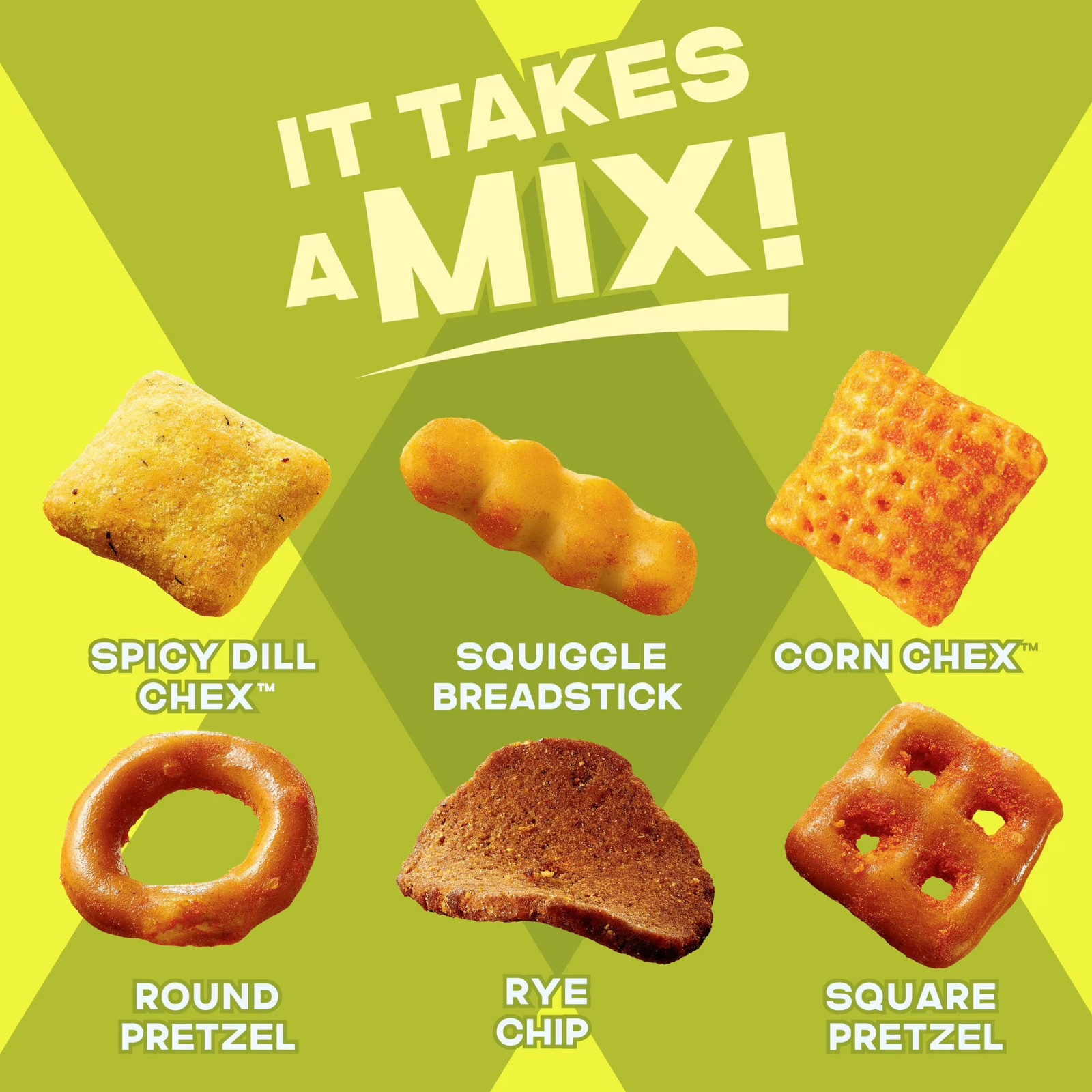 Chex Mix Spicy Dill Snack Mix Family Size 13.5 oz Crunchy Party Snack Sealed