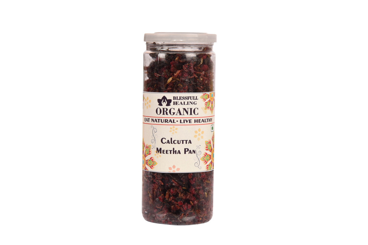 Blessfull Healing Organic Calcutta Meetha Paan 200 Gram Airtight Container