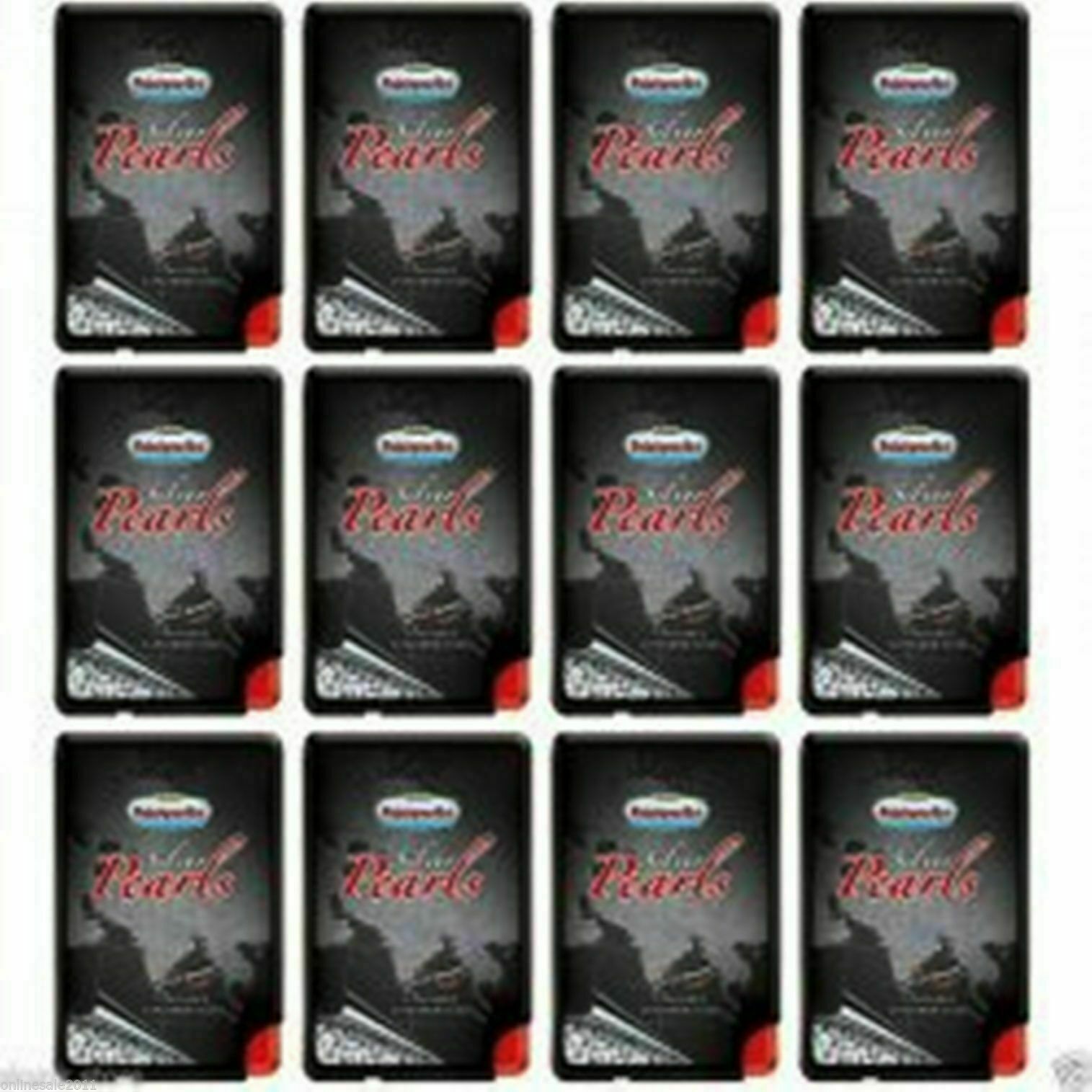 Rajnigandha Silver Pearls 12 x5.75g Saffron Seeds Flavoured Cardamom Pack 10Pcs