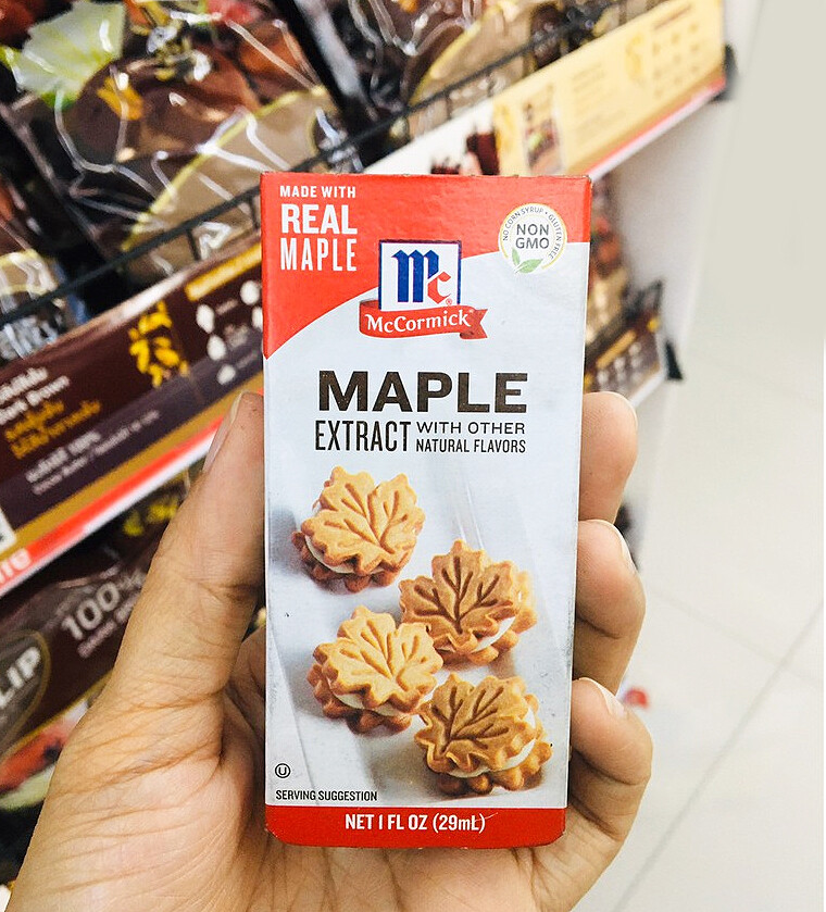 McCormick Maple Extract + Other Natural Flavors Marinades Desserts Baking 29 ml