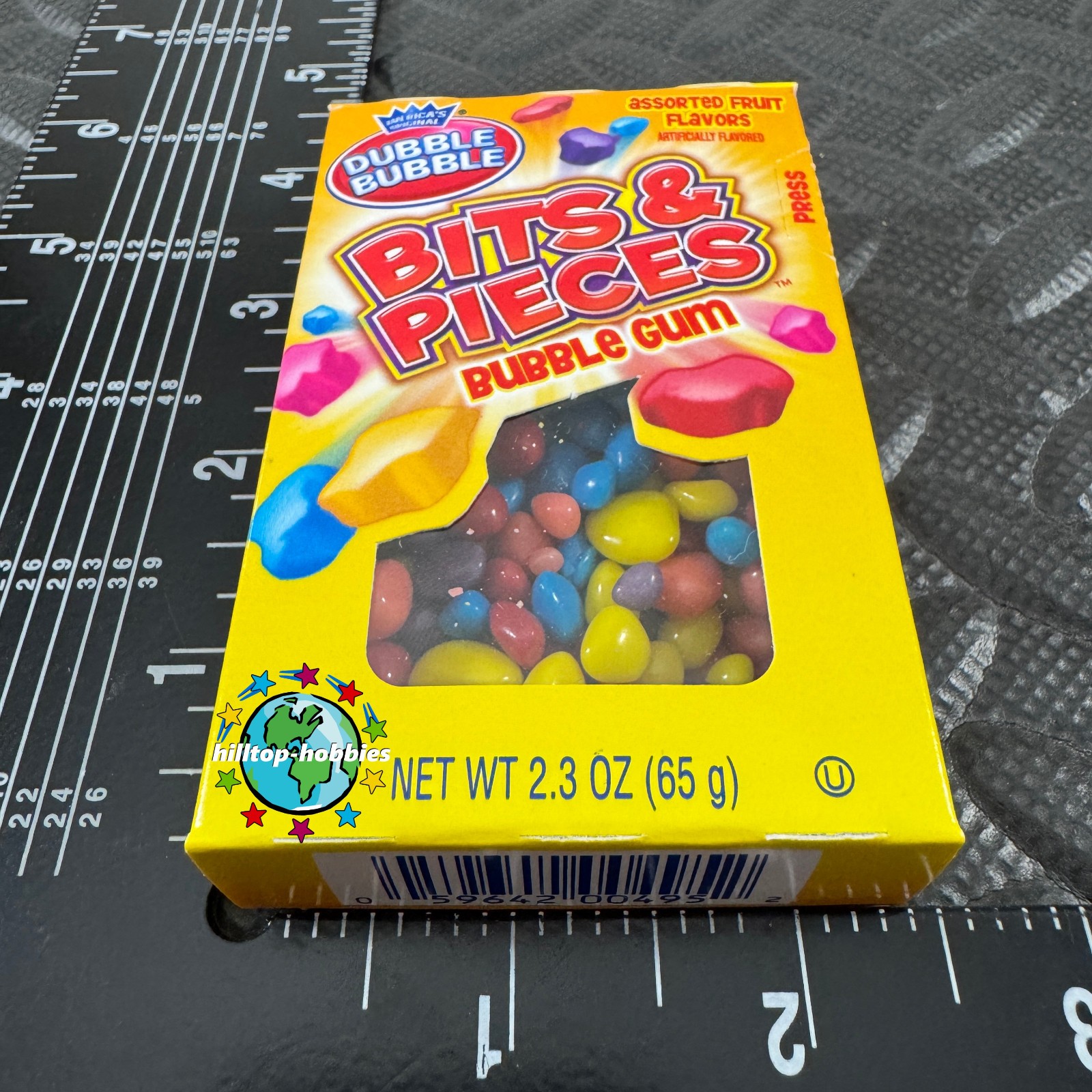4-PACK/BOX LOT DUBBLE BUBBLE BITS & PIECES AMERICA’S ORIGINAL ASSORTED FRUIT GUM