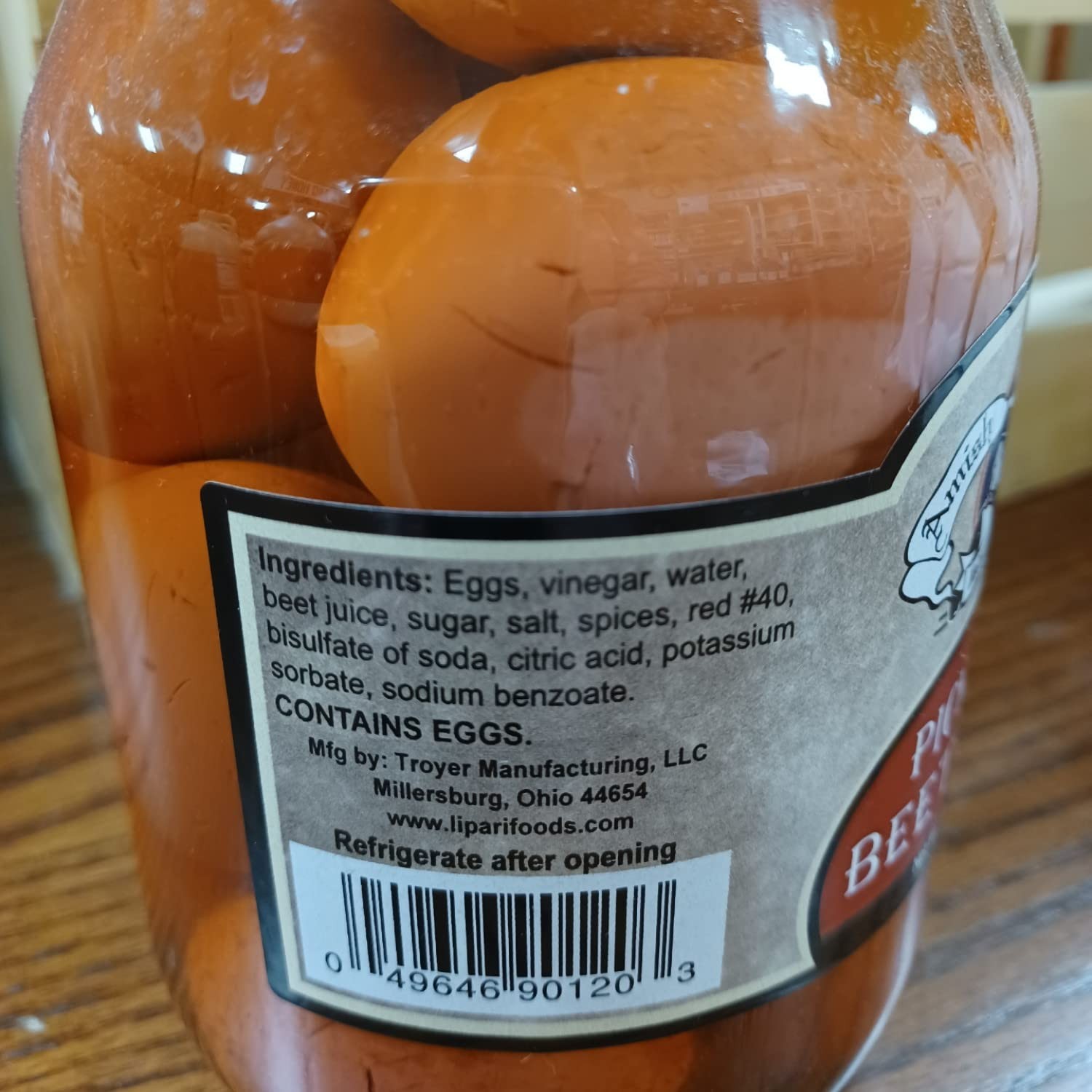 SLICE OF GEORGIA All Natural Pickled Beet Eggs, 32 oz 32.0 Ounce (Pack of 1)