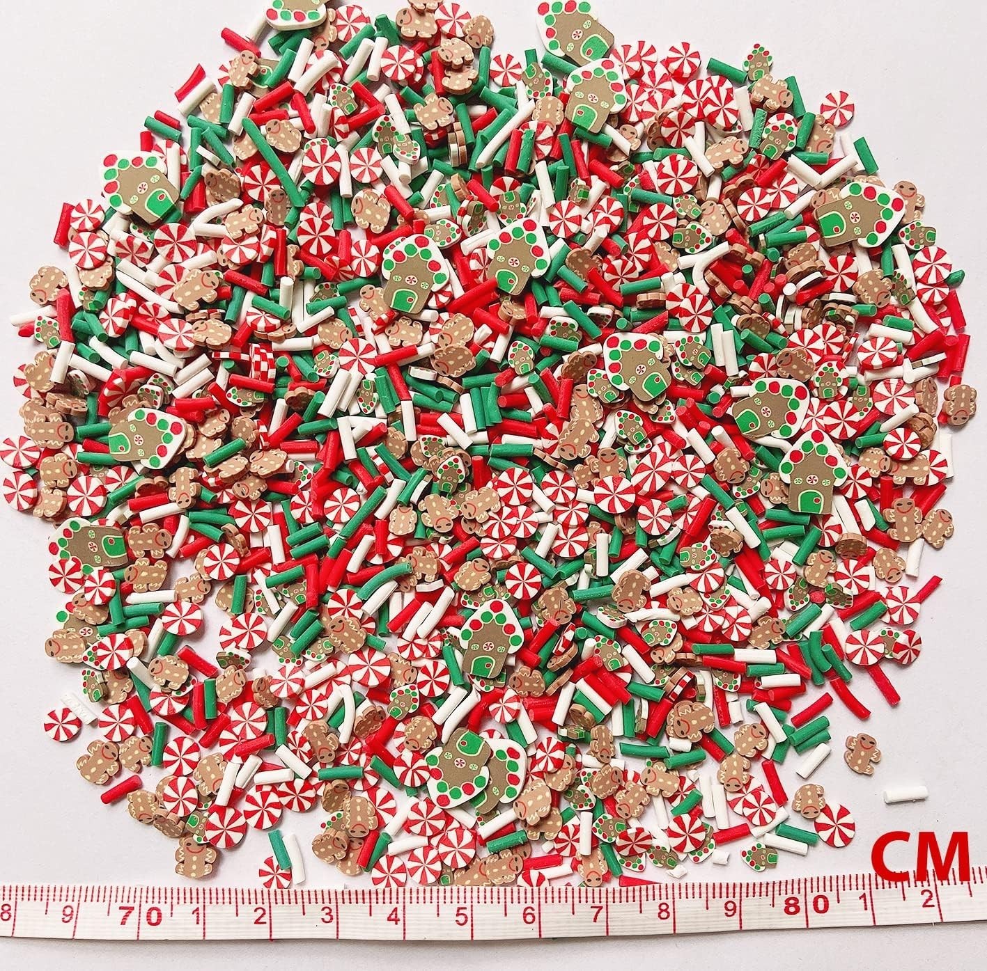 Christmas Slices Fake Sprinkles Resin Sprinkles Fake Candy Sprinkles Clay Spr…