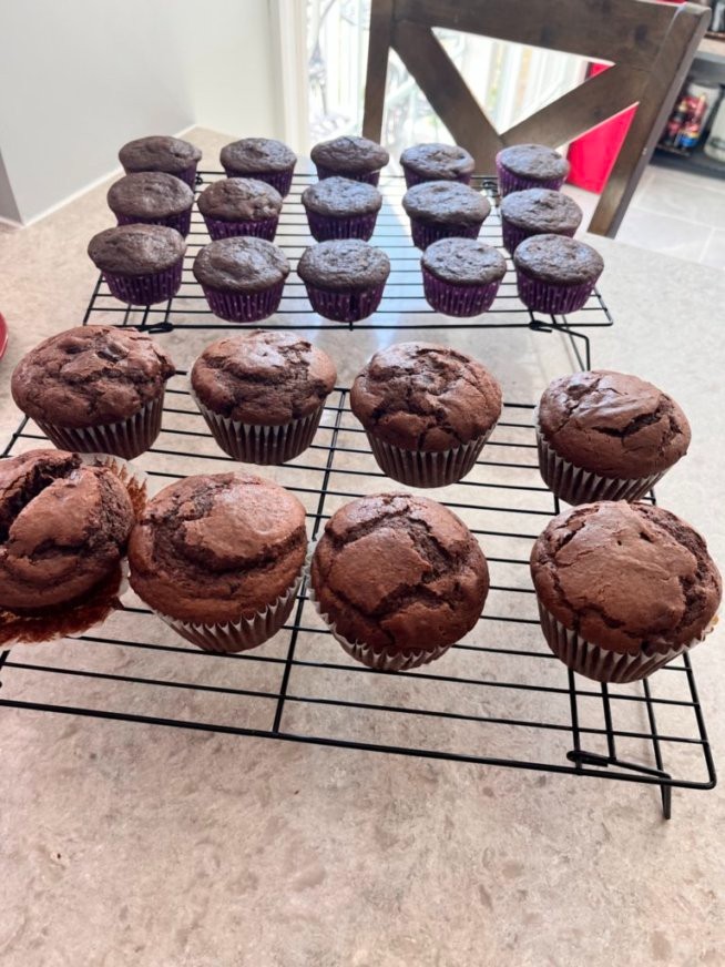 Double Dark Chocolate Muffins * Super Moist & Delicious *