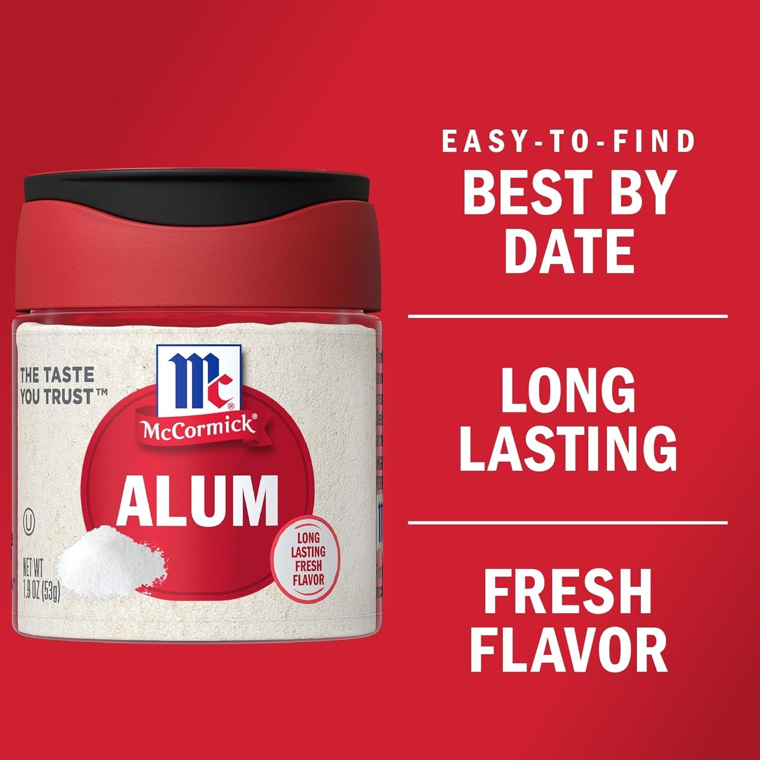 Pack of 6 McCormick Alum Powder 1.9oz each Pickling & Canning Seasoning Non GMO