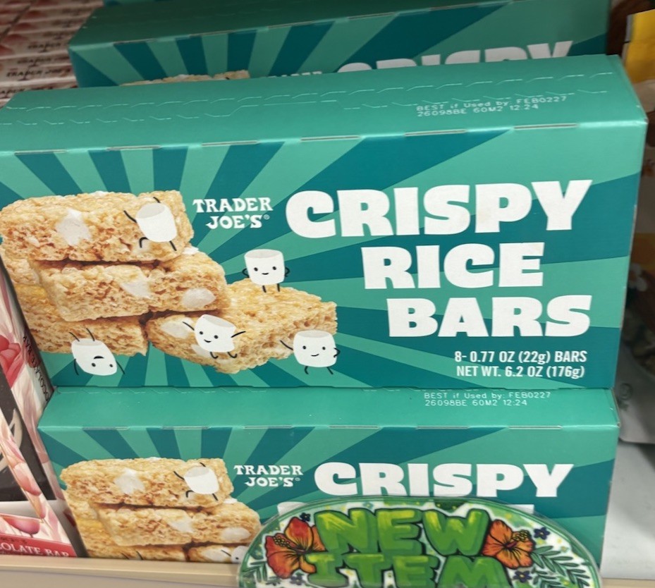 2,X Trader Joe’s 8-Count CRISPY RICE BARS Krispies Marshmallow Square Treats