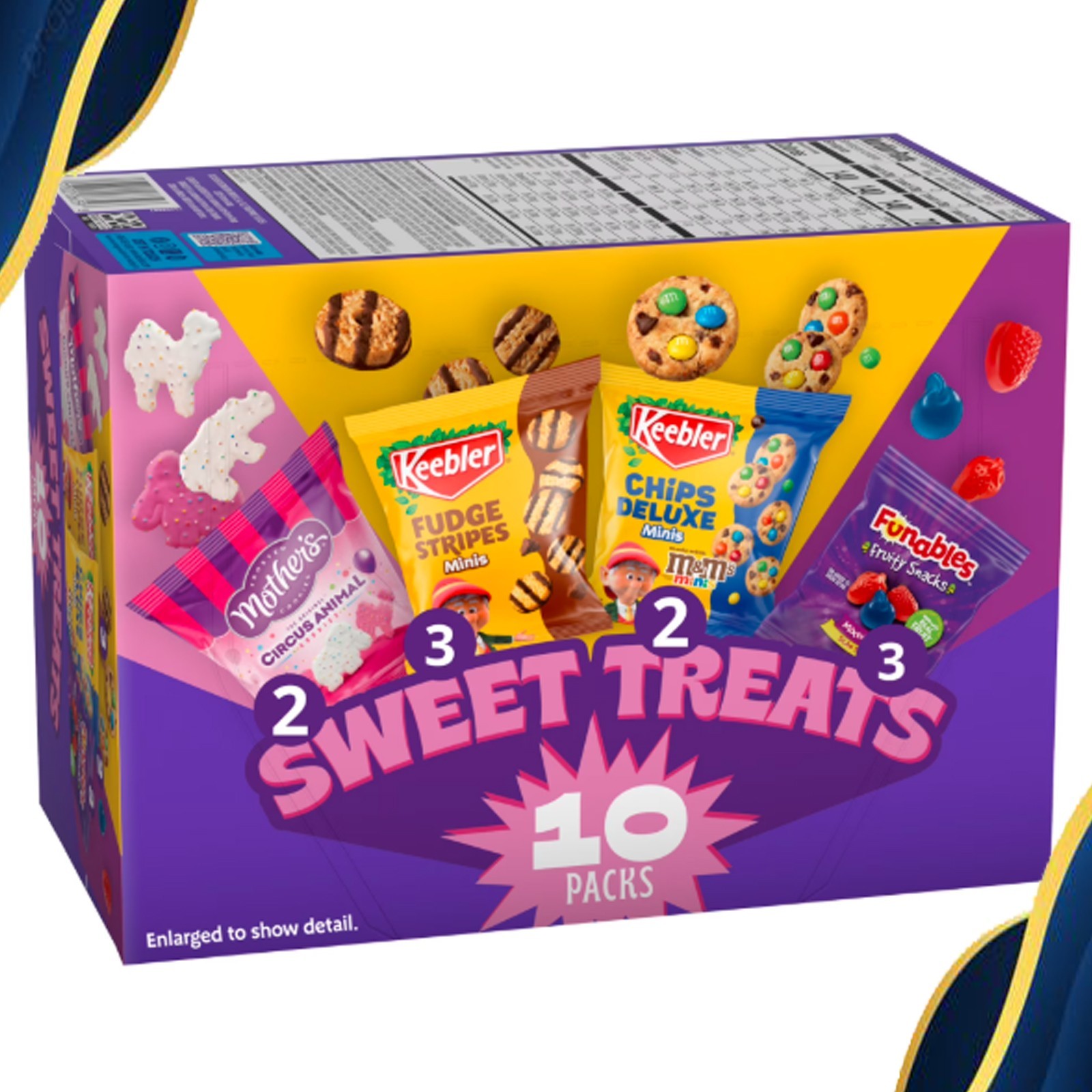 Keebler Sweet & Salty Variety Pack, 10-Count Box, Mother’s Circus, Keebler Fudge