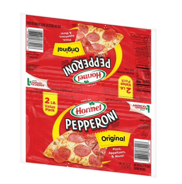 Hormel Pepperoni Slices, 16oz, 2-pack, Total 2 lbs