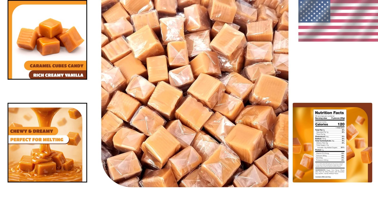 Vanilla Caramels – 150 Count Individual Treats for Parties & Everyday Indulgence