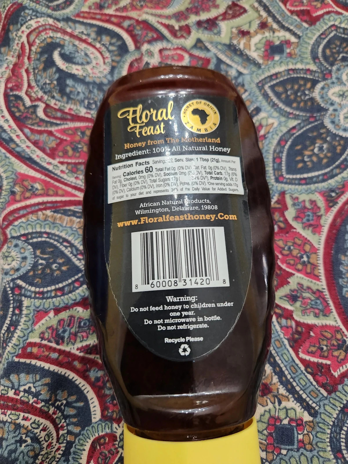 Floral Feast African Forest Honey, 16 oz